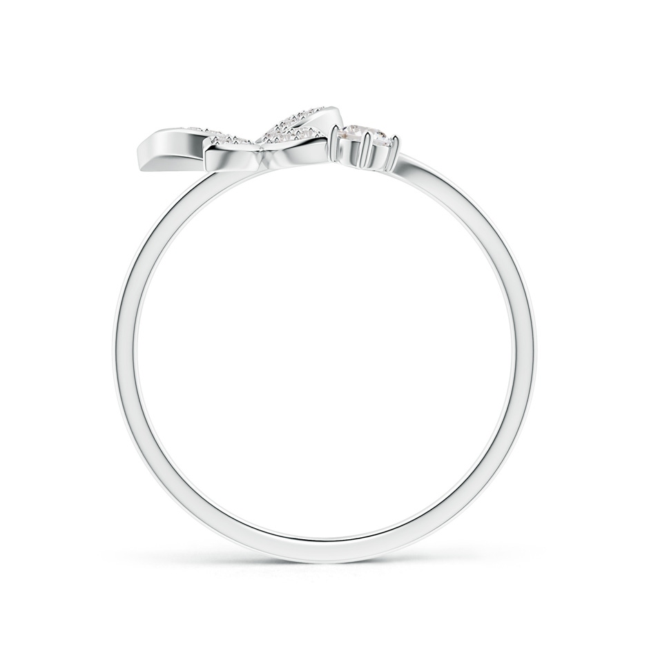 2.5mm IJI1I2 Diamond Butterfly Bypass Ring in 9K White Gold side-1