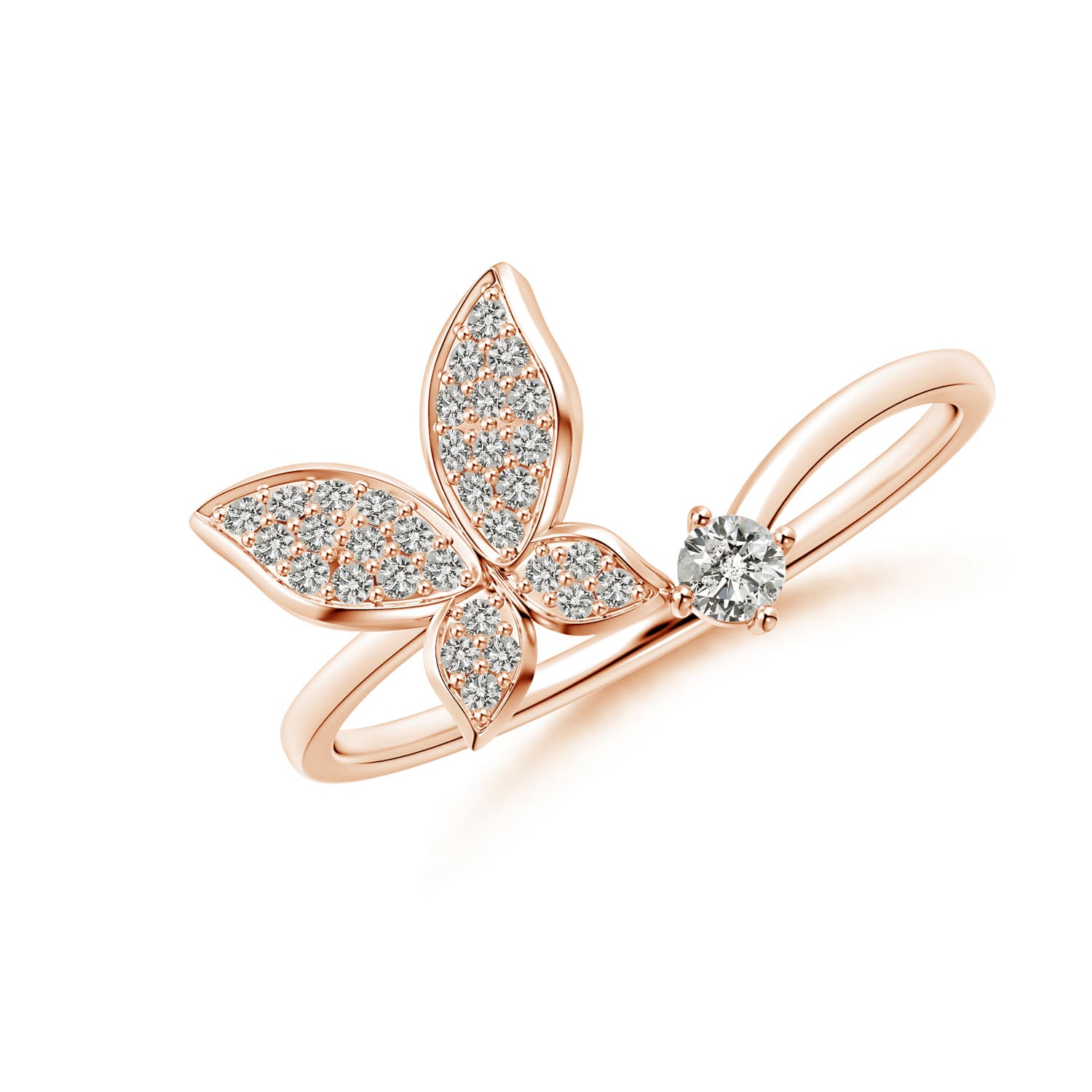 K, I3 / 0.21 CT / 14 KT Rose Gold