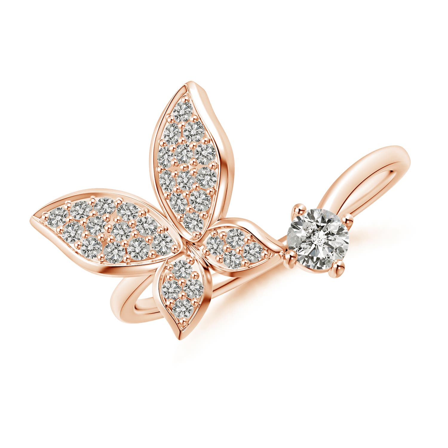 K, I3 / 0.4 CT / 14 KT Rose Gold