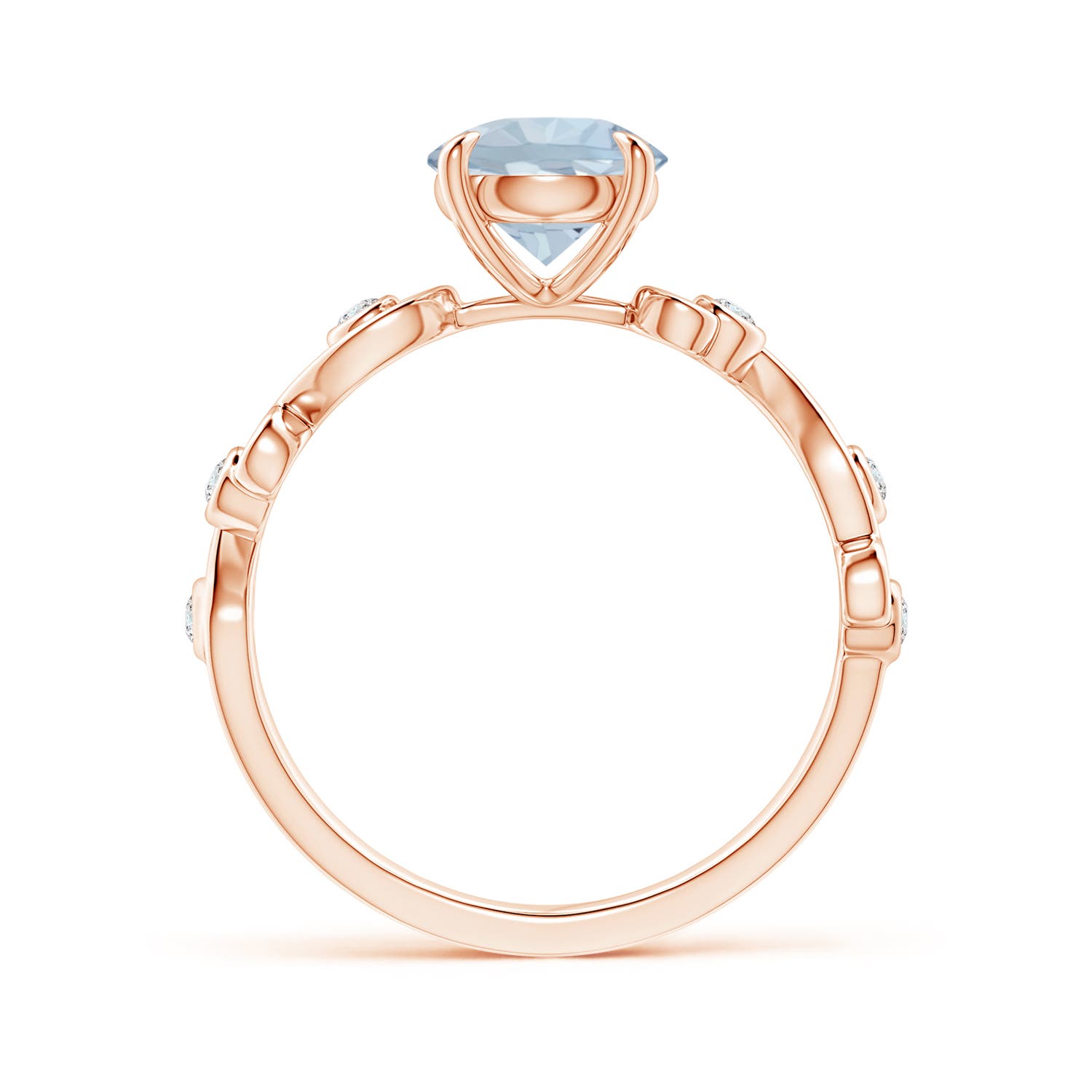 A - Aquamarine / 1.25 CT / 14 KT Rose Gold