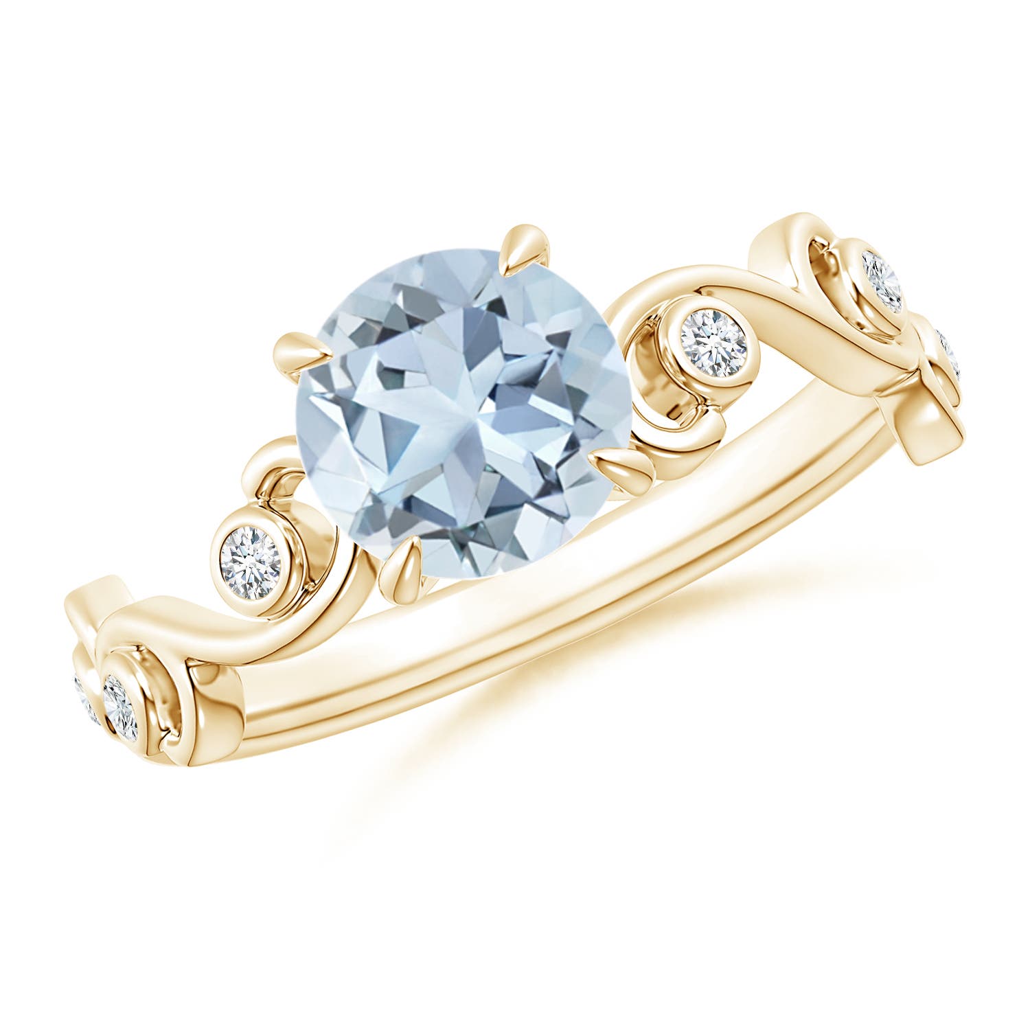 A - Aquamarine / 1.25 CT / 14 KT Yellow Gold