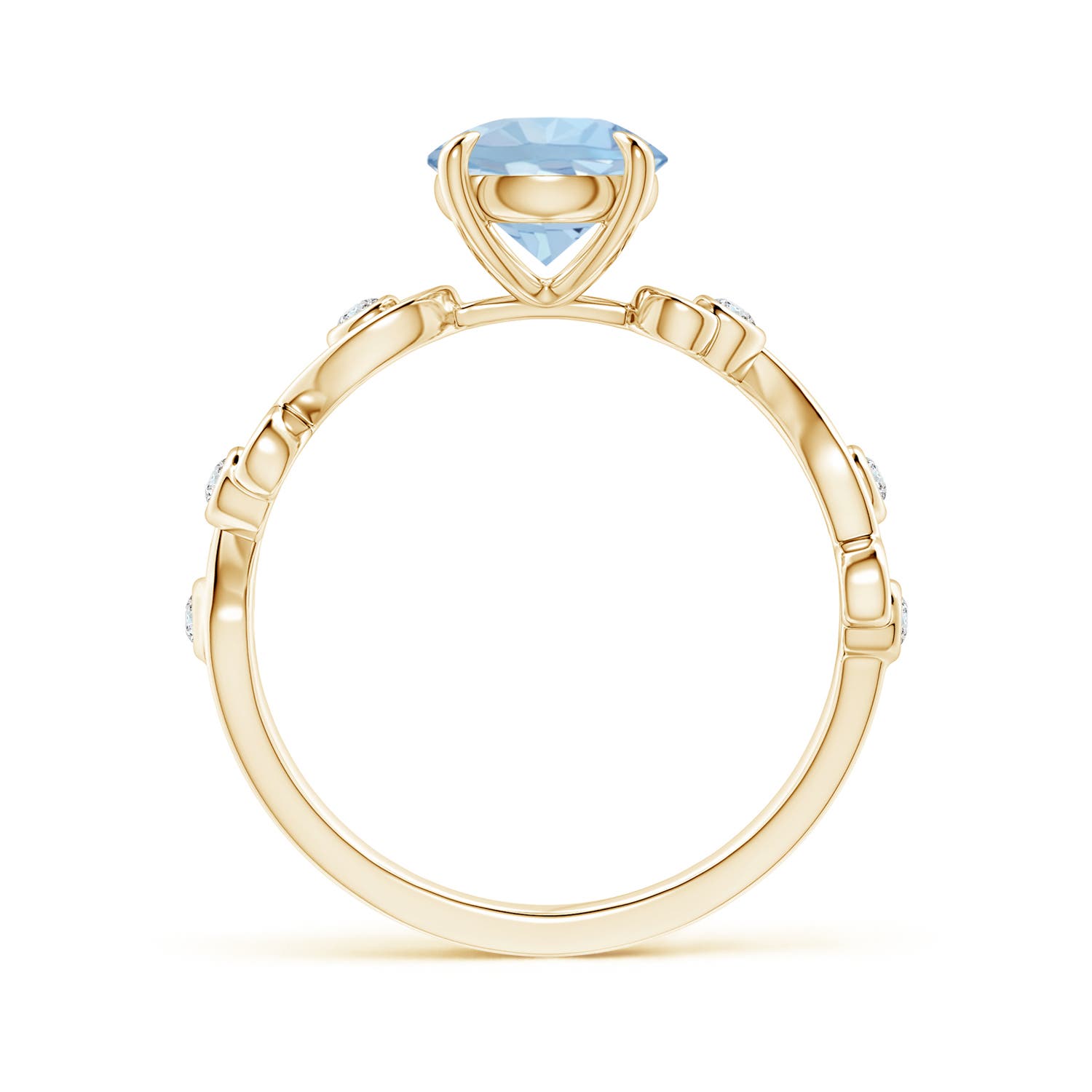 AA - Aquamarine / 1.25 CT / 14 KT Yellow Gold