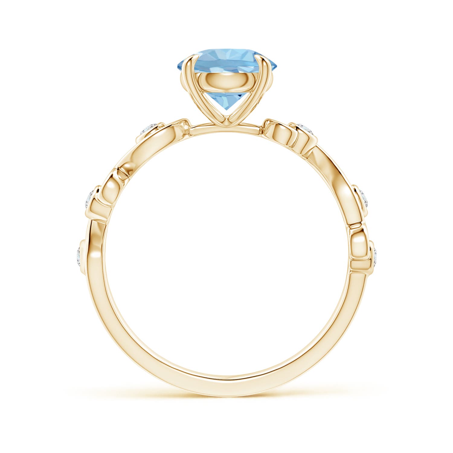 AAA - Aquamarine / 1.25 CT / 14 KT Yellow Gold