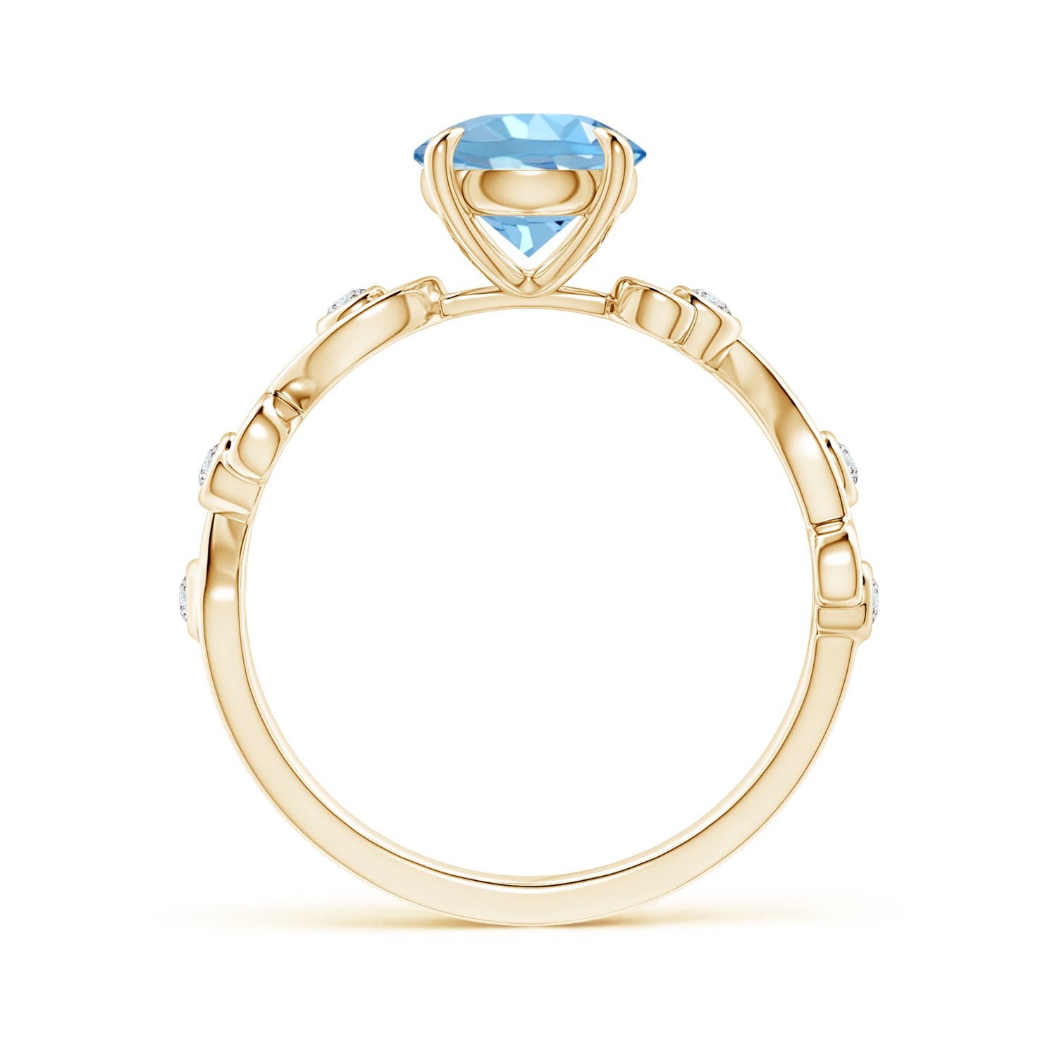 AAAA - Aquamarine / 1.25 CT / 14 KT Yellow Gold