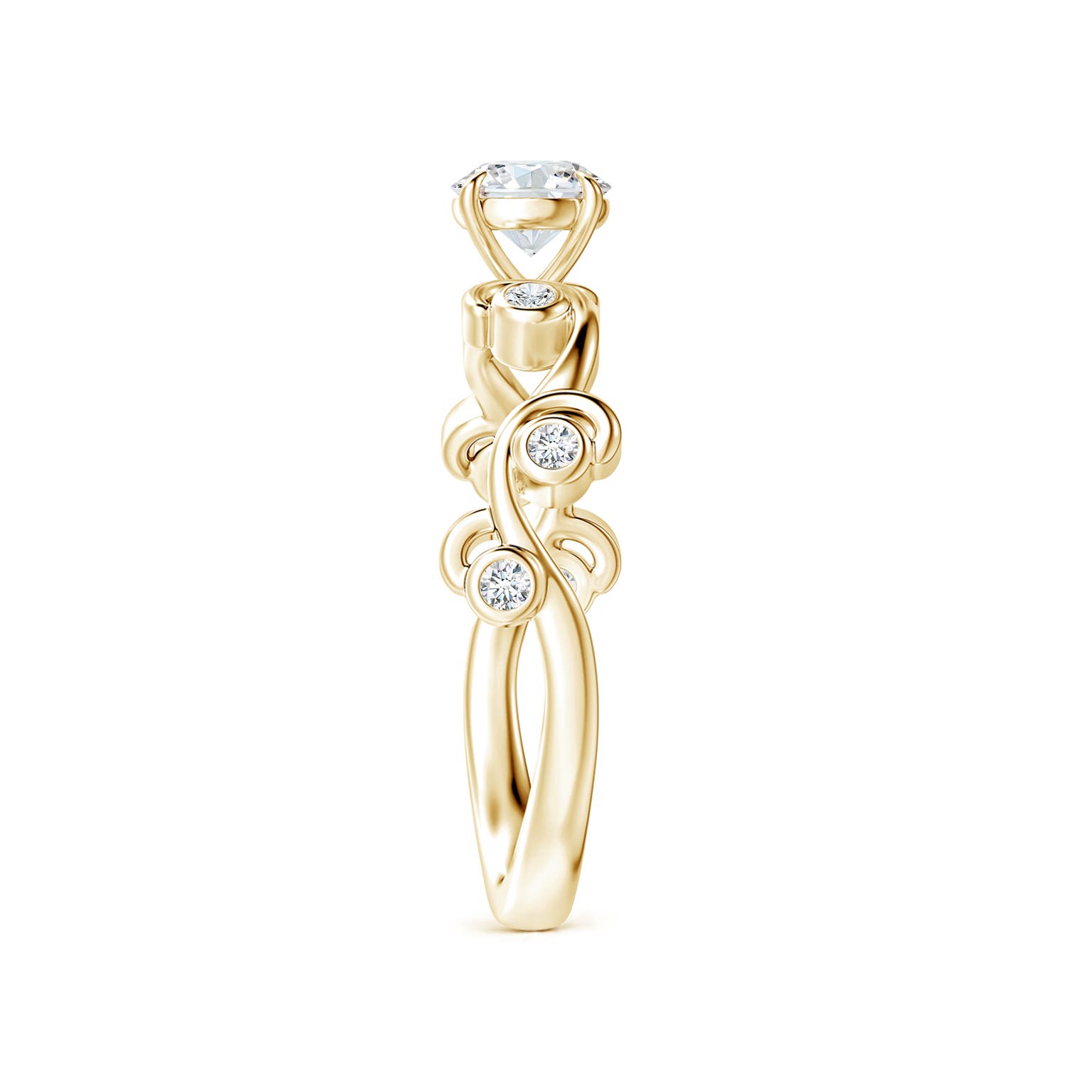 G, VS2 / 0.48 CT / 14 KT Yellow Gold