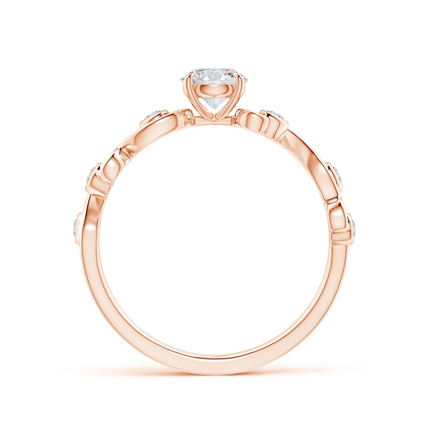 H, SI2 / 0.48 CT / 14 KT Rose Gold