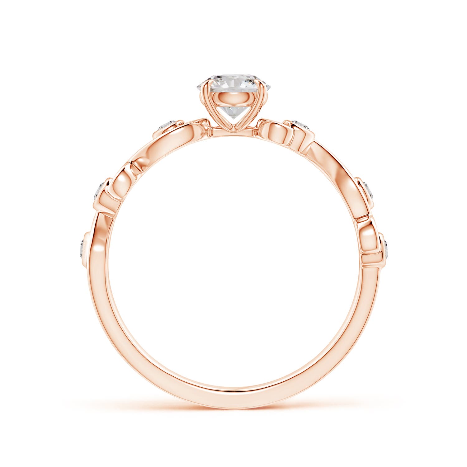 I-J, I1-I2 / 0.48 CT / 14 KT Rose Gold