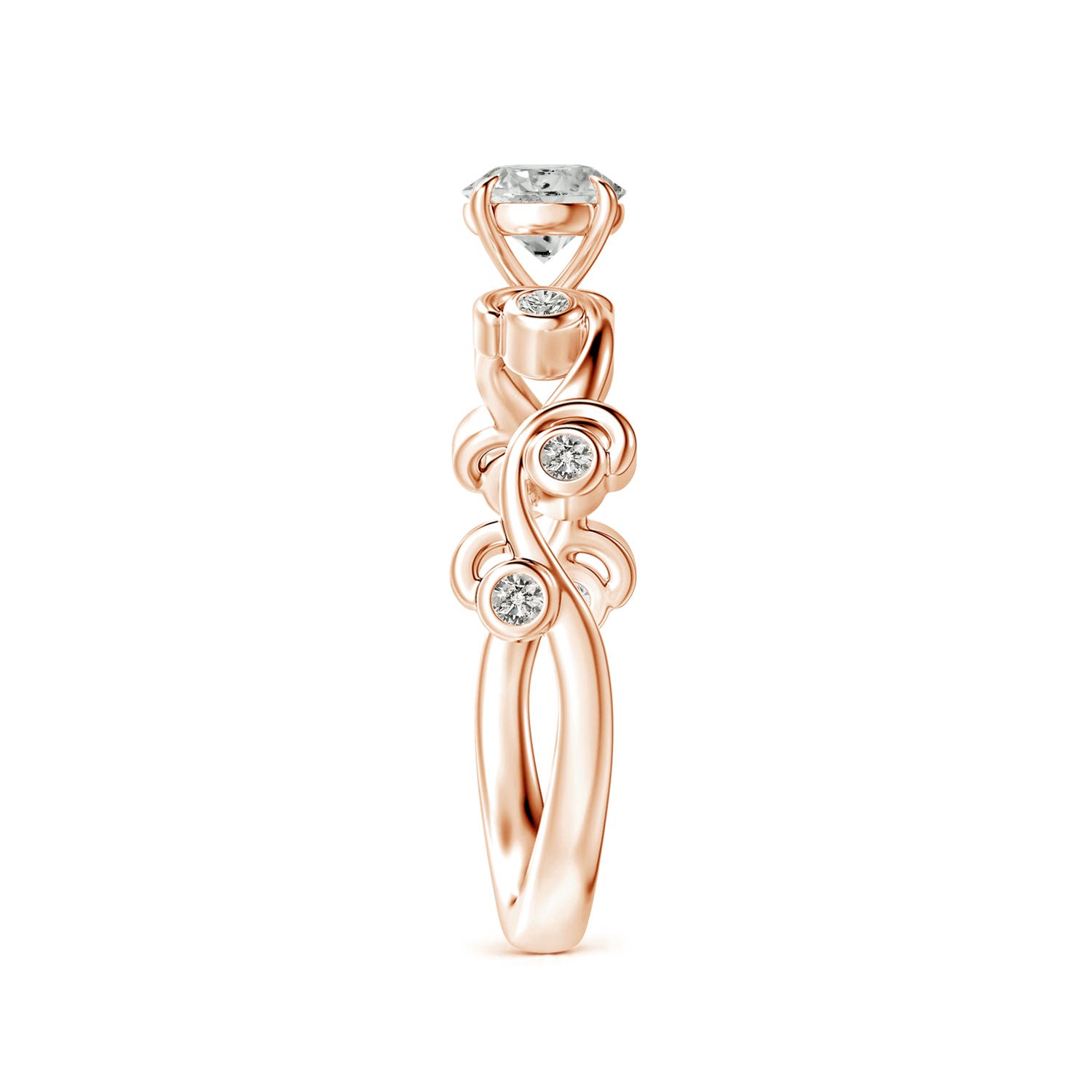 K, I3 / 0.48 CT / 14 KT Rose Gold