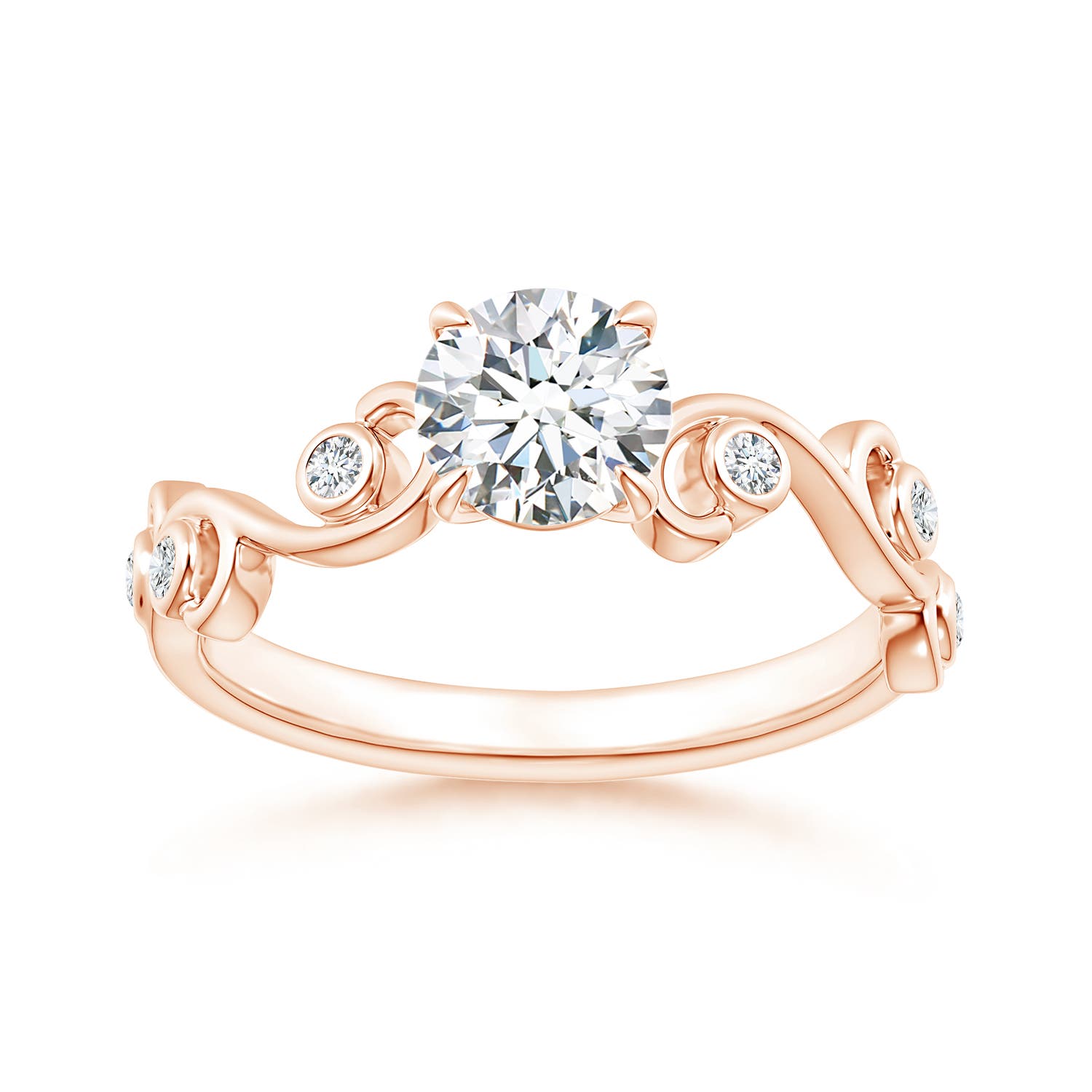 G, VS2 / 0.73 CT / 14 KT Rose Gold