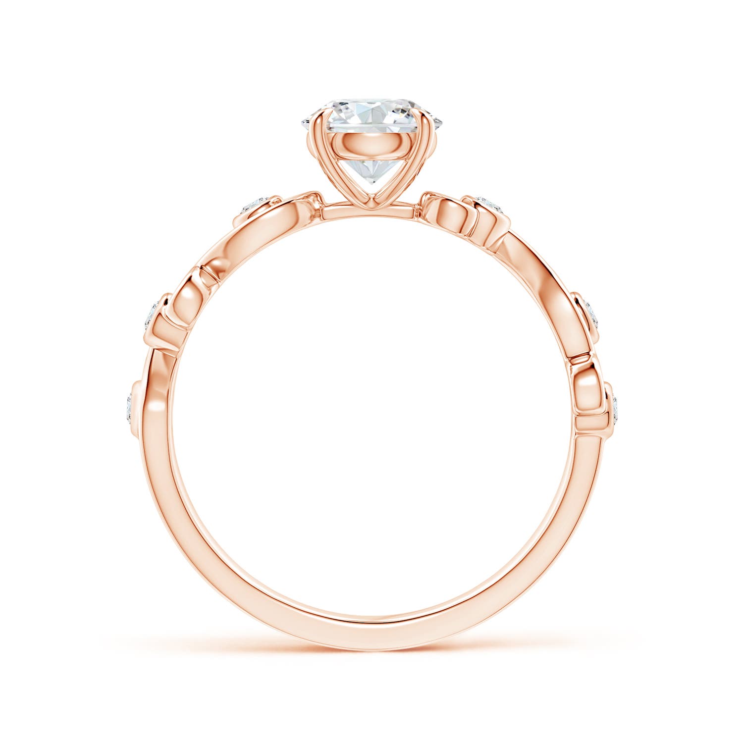 G, VS2 / 0.73 CT / 14 KT Rose Gold