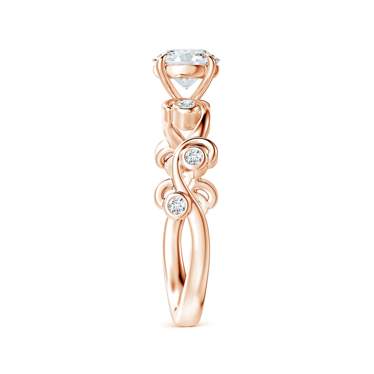 G, VS2 / 0.73 CT / 14 KT Rose Gold