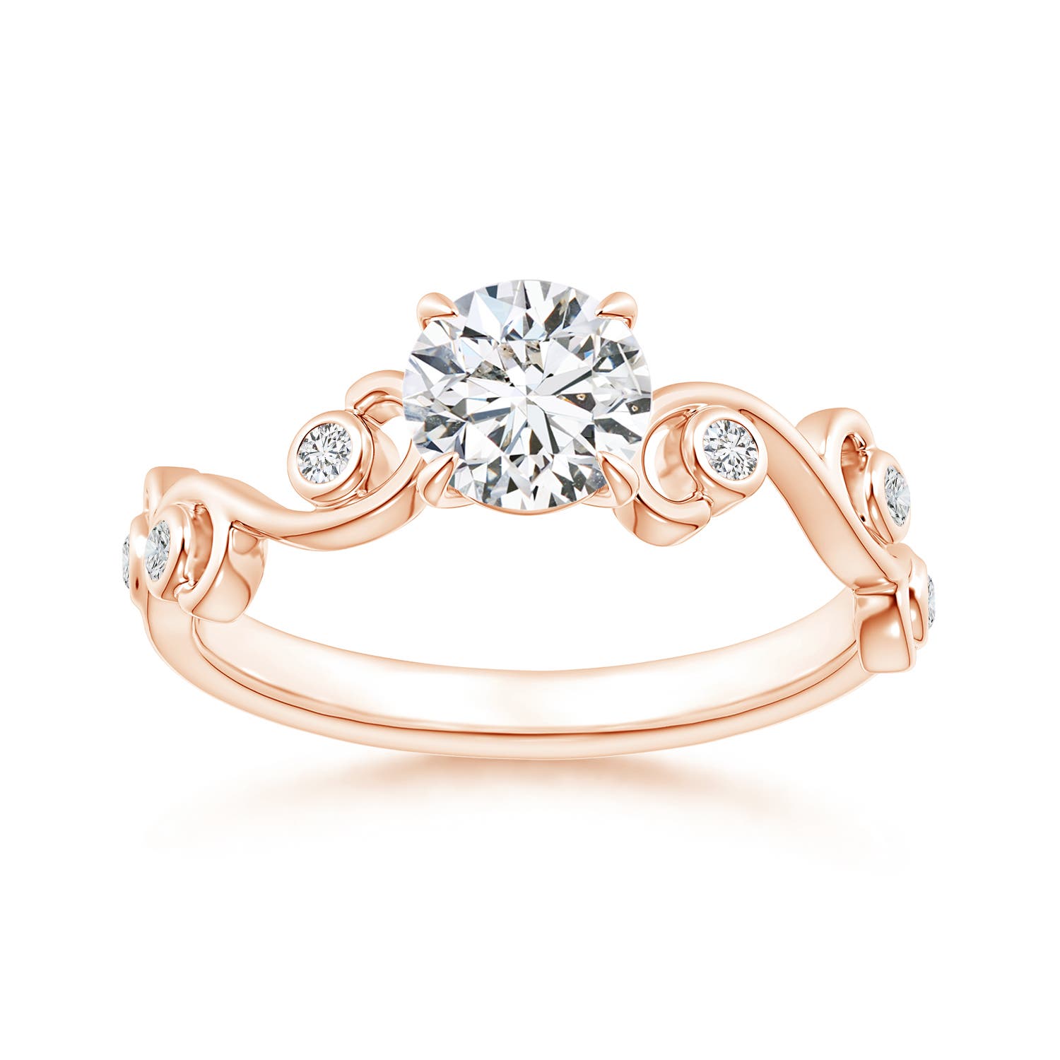 H, SI2 / 0.73 CT / 14 KT Rose Gold