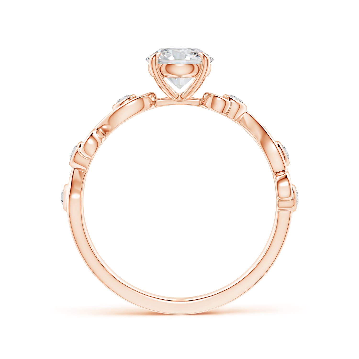 H, SI2 / 0.73 CT / 14 KT Rose Gold