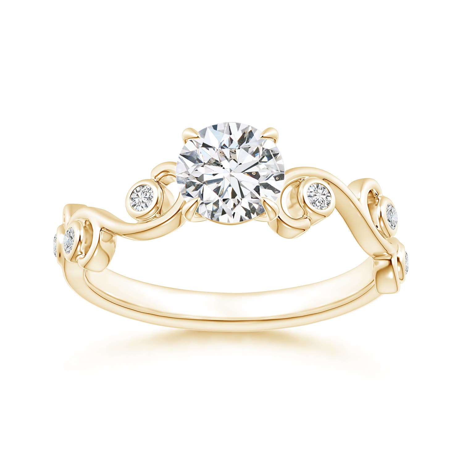 H, SI2 / 0.73 CT / 14 KT Yellow Gold