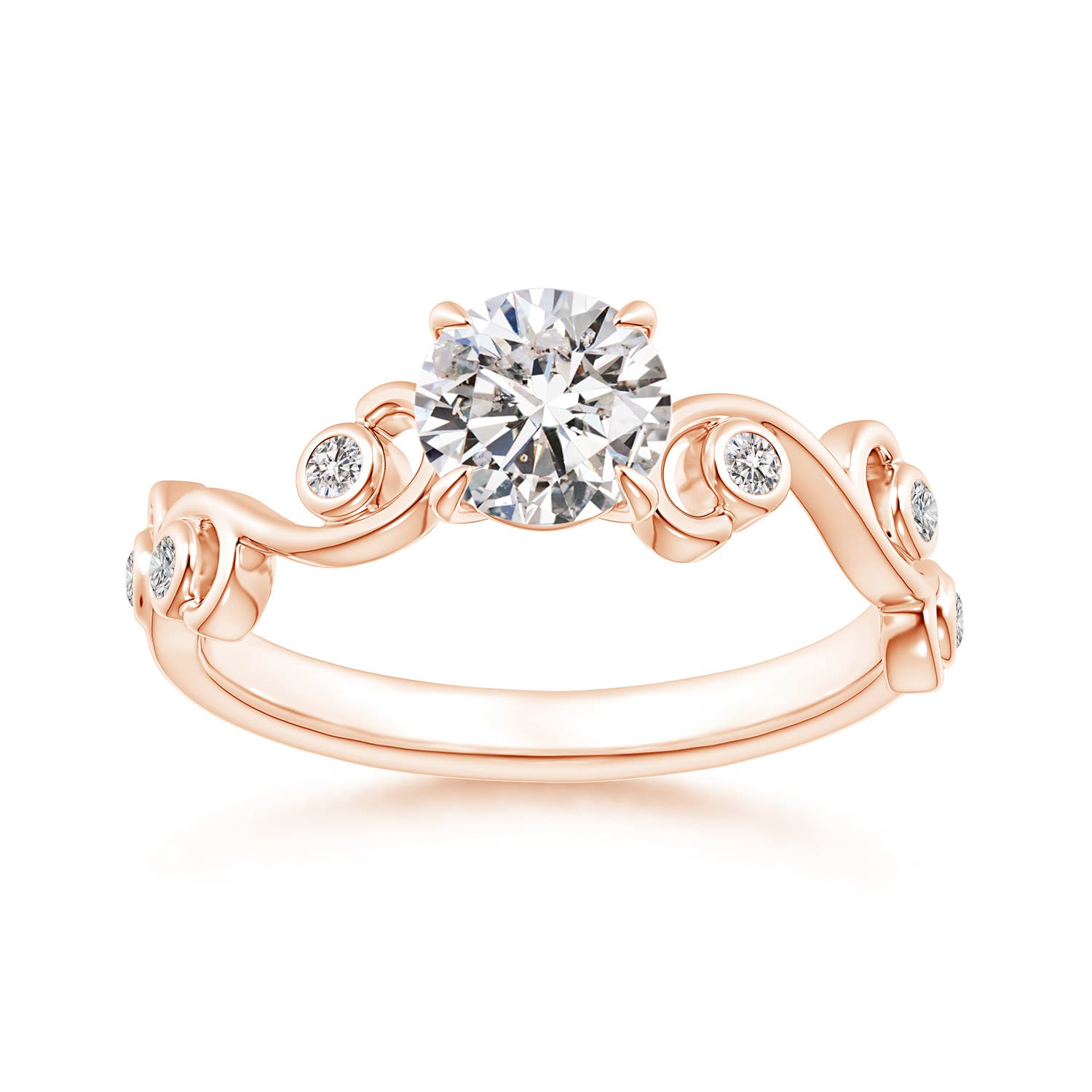 I-J, I1-I2 / 0.73 CT / 14 KT Rose Gold