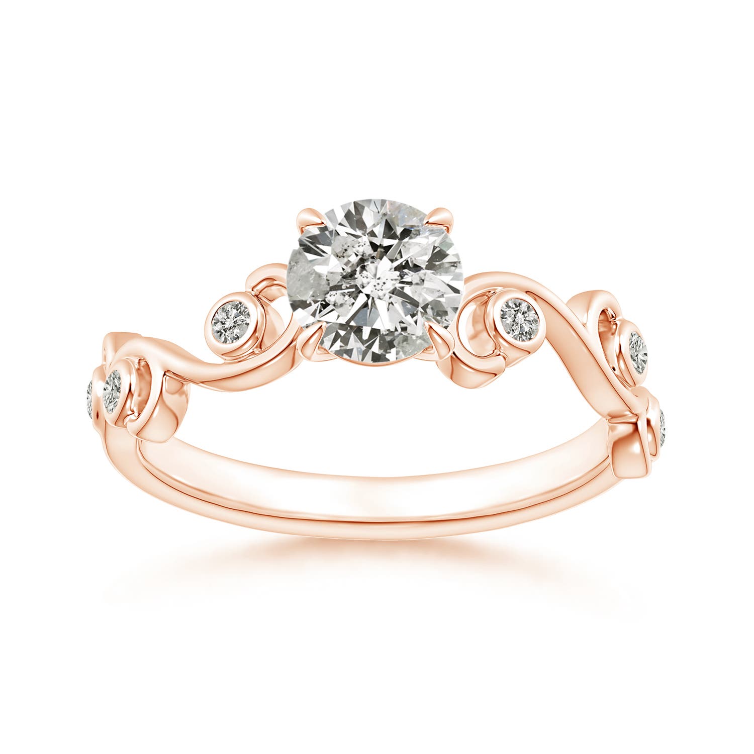 K, I3 / 0.73 CT / 14 KT Rose Gold