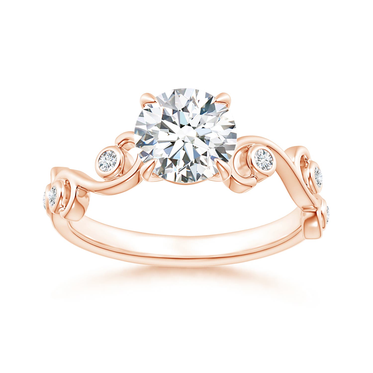 G, VS2 / 1.01 CT / 14 KT Rose Gold