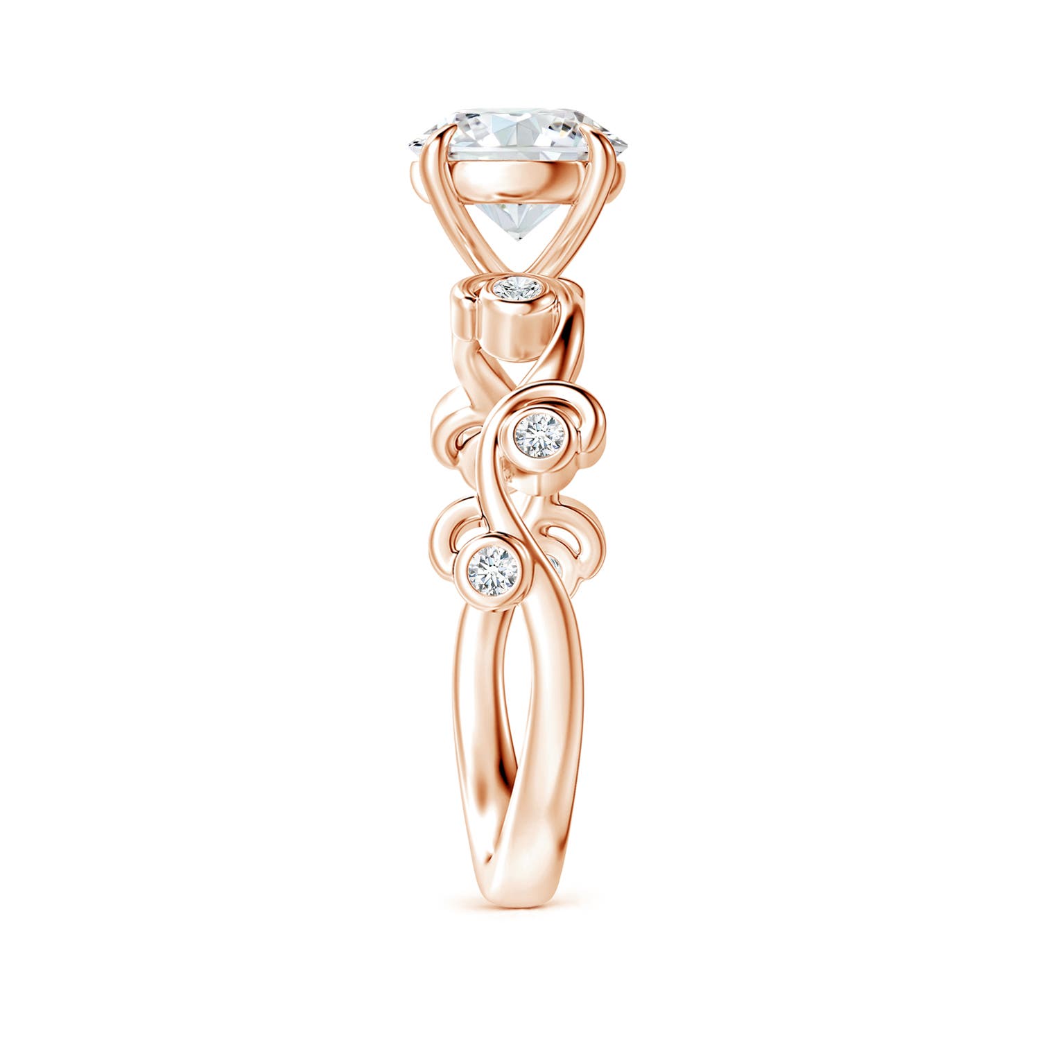 G, VS2 / 1.01 CT / 14 KT Rose Gold