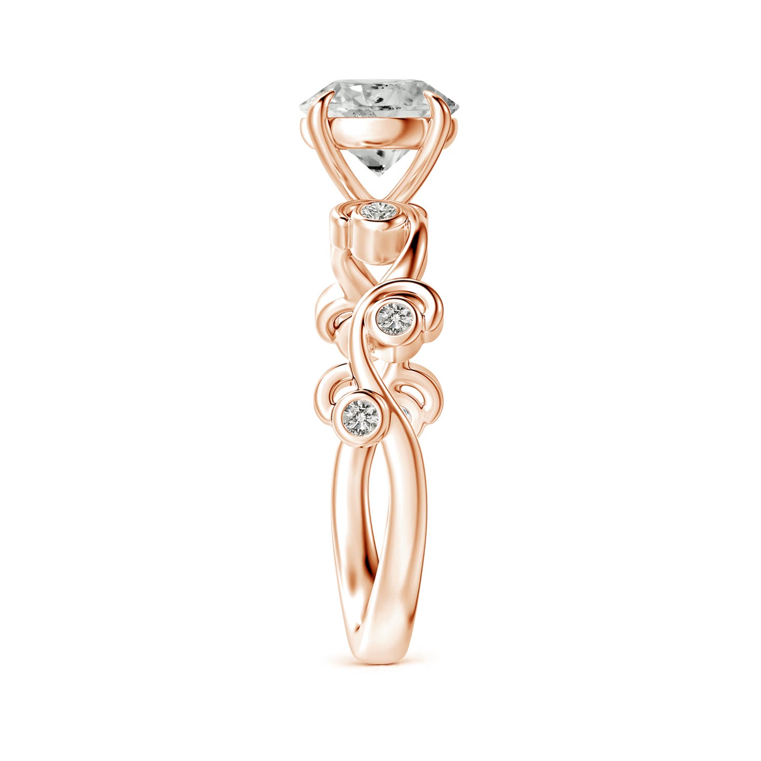 K, I3 / 1.01 CT / 14 KT Rose Gold