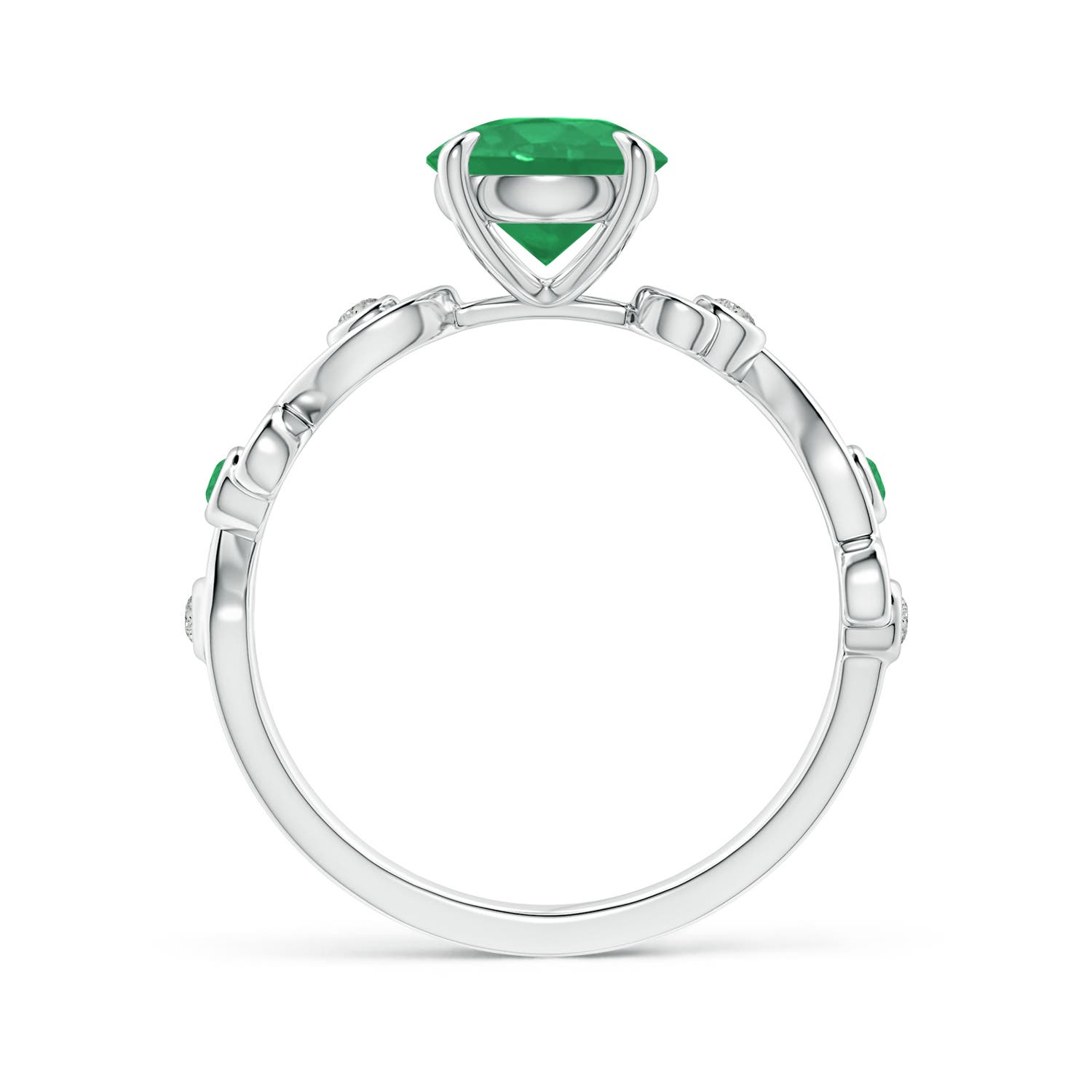 A - Emerald / 1.34 CT / 14 KT White Gold