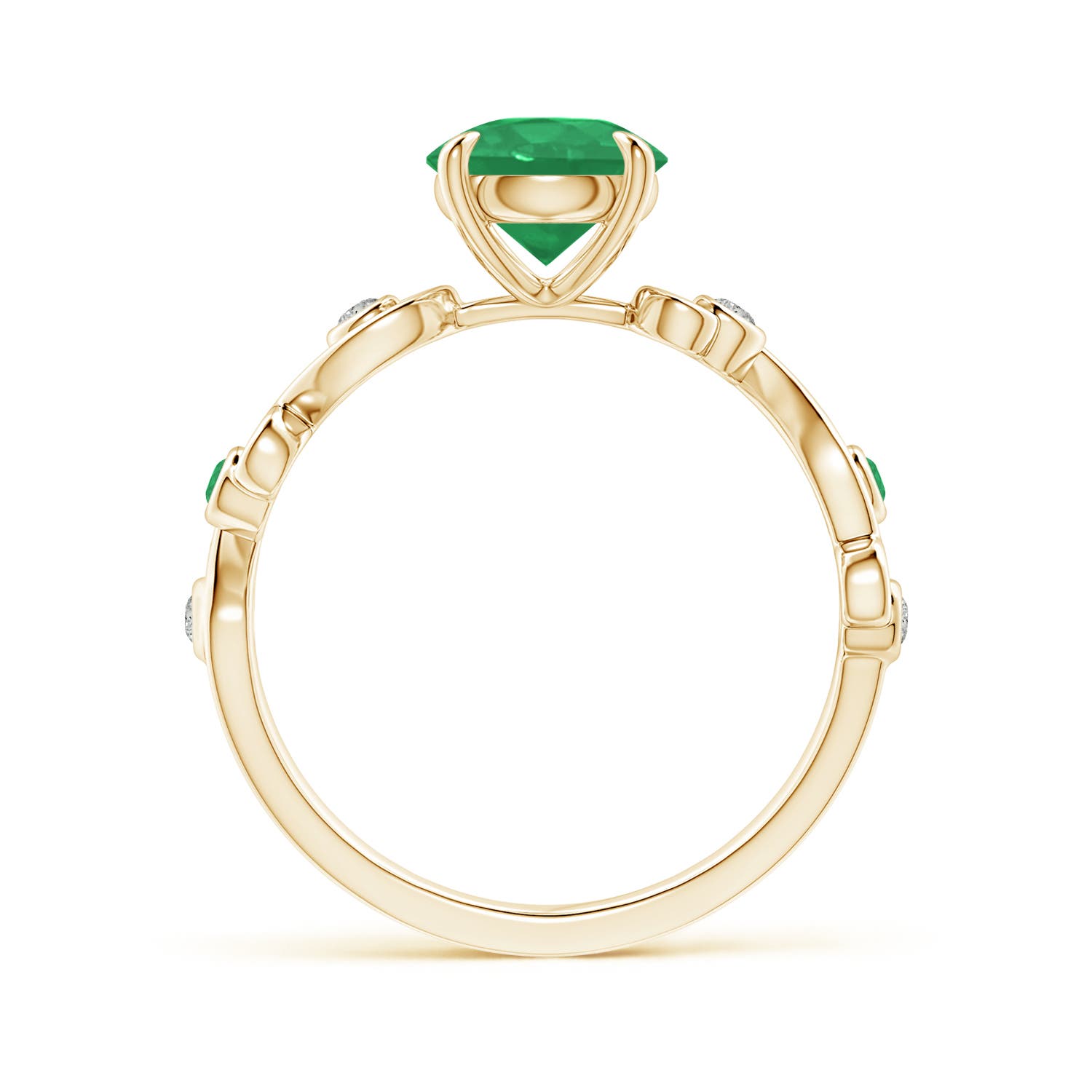 A - Emerald / 1.34 CT / 14 KT Yellow Gold