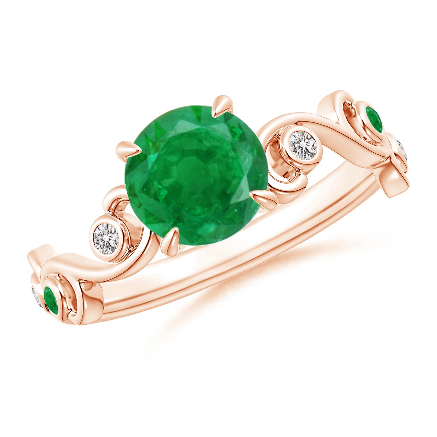 AA - Emerald / 1.34 CT / 14 KT Rose Gold