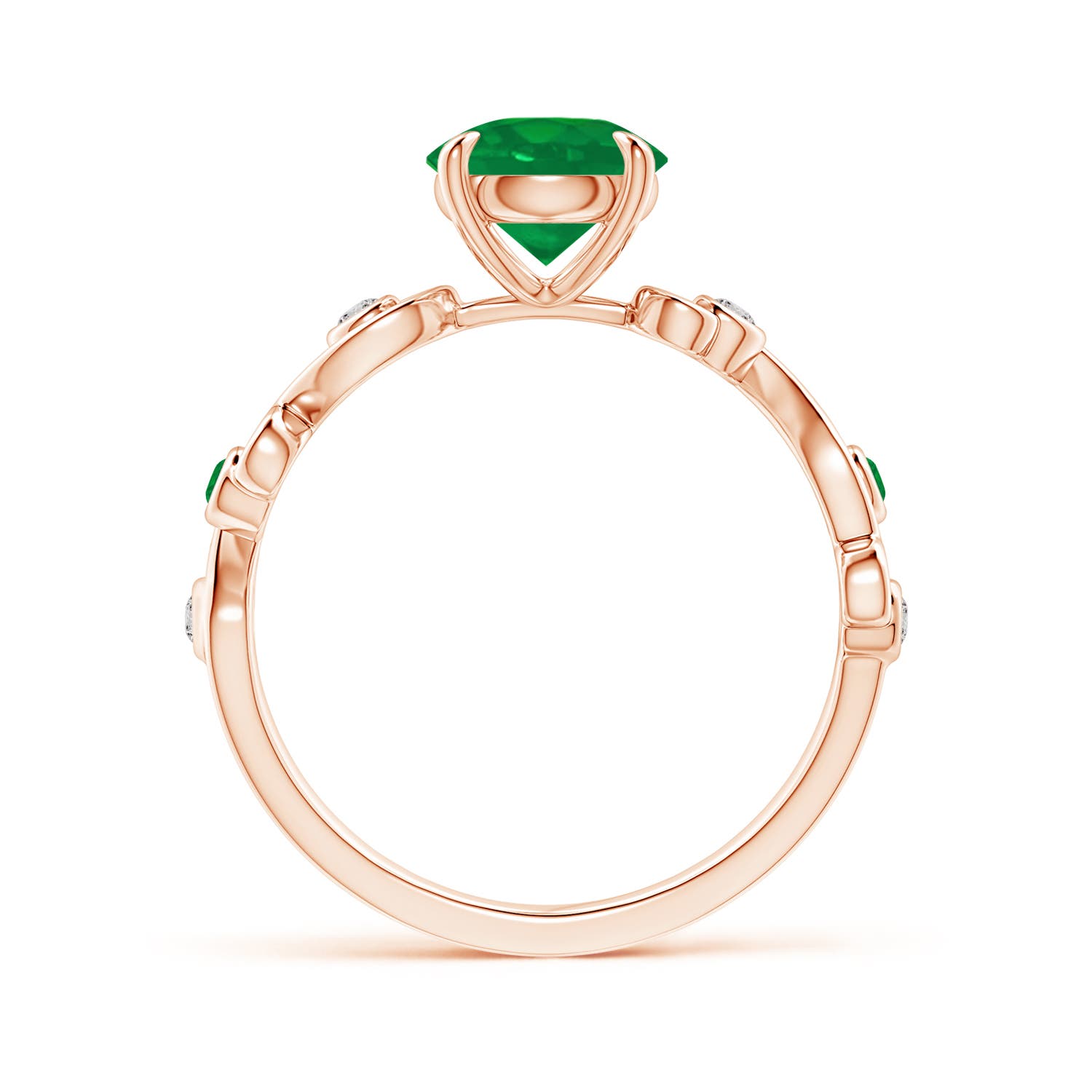 AA - Emerald / 1.34 CT / 14 KT Rose Gold