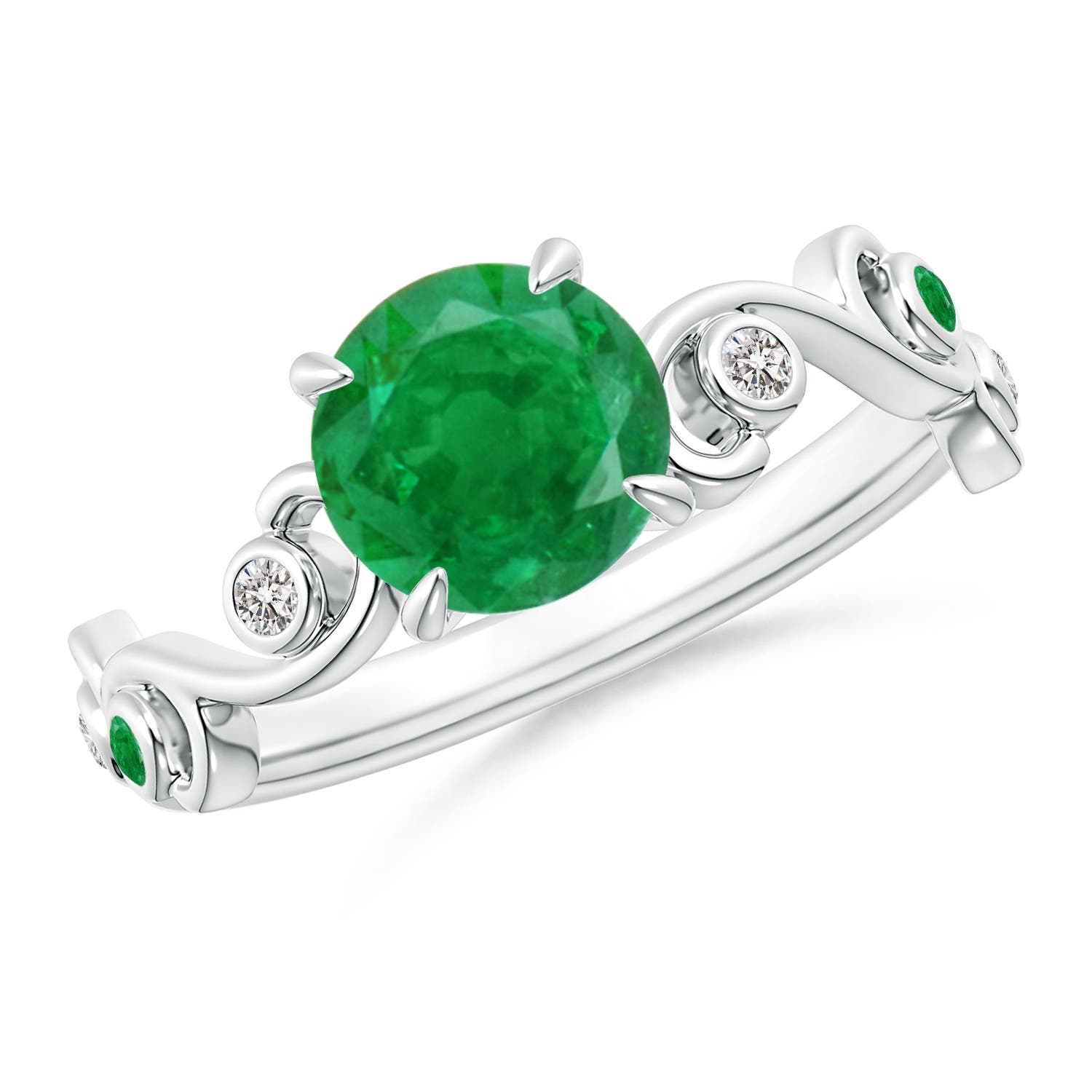 AA - Emerald / 1.34 CT / 14 KT White Gold