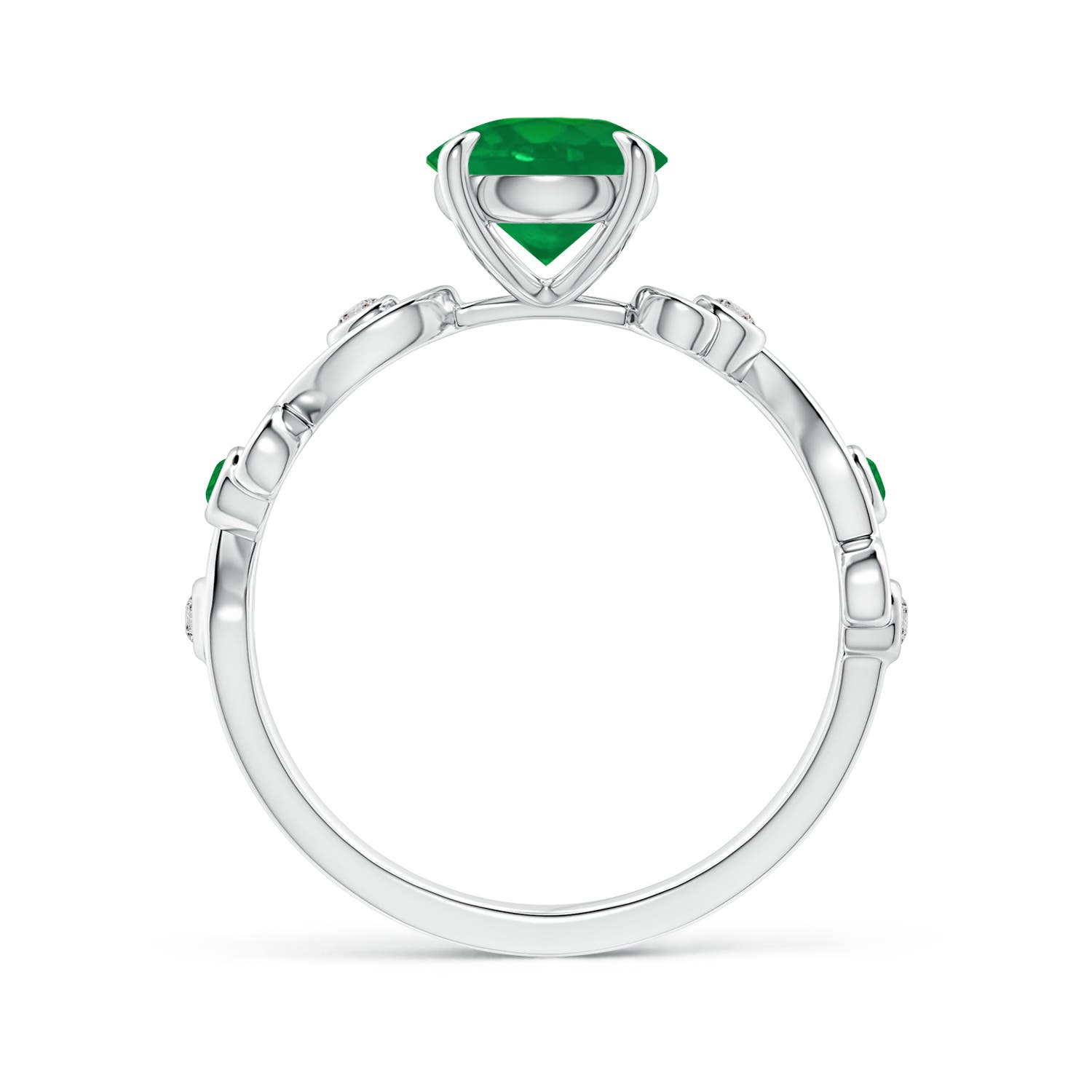 AA - Emerald / 1.34 CT / 14 KT White Gold