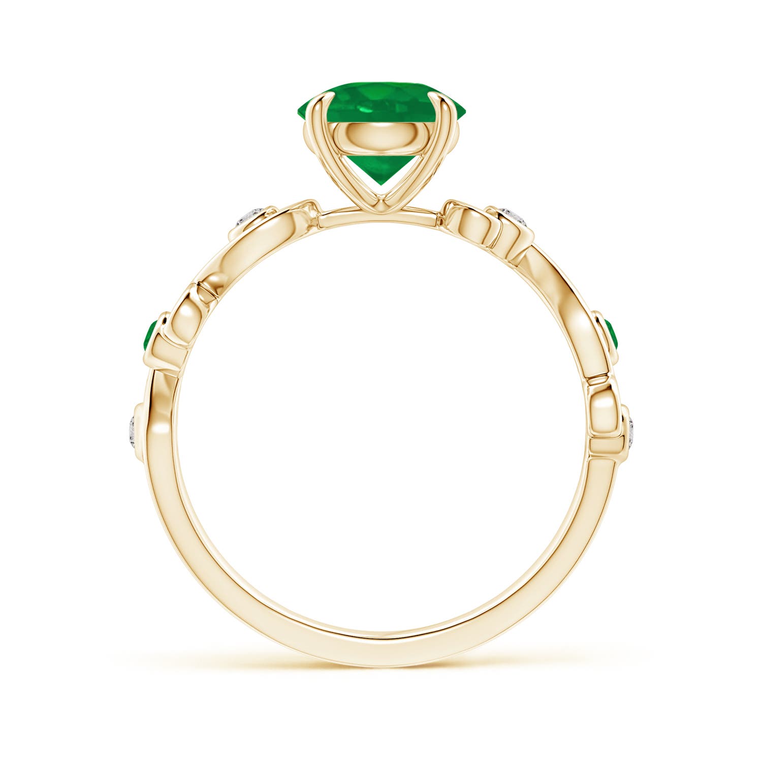 AA - Emerald / 1.34 CT / 14 KT Yellow Gold