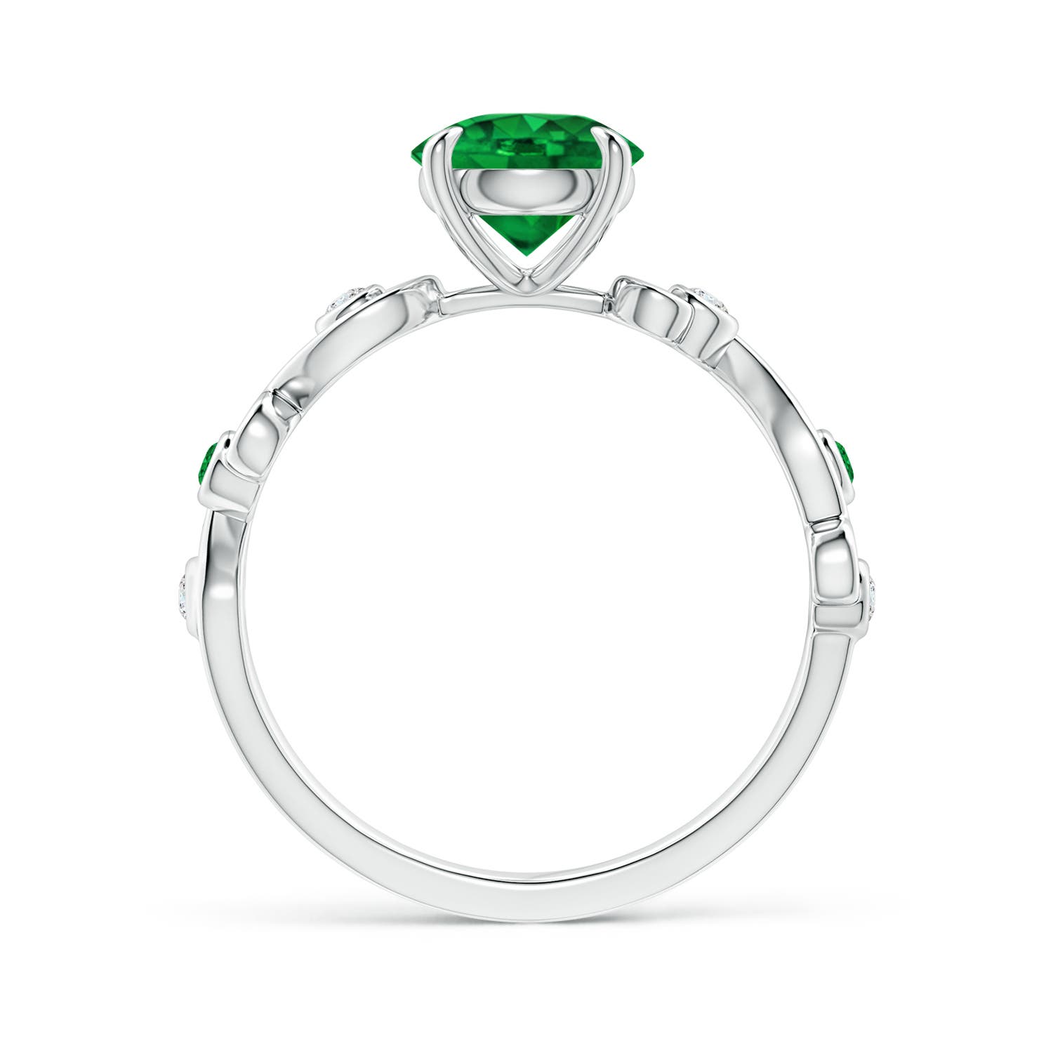 AAAA - Emerald / 1.34 CT / 14 KT White Gold