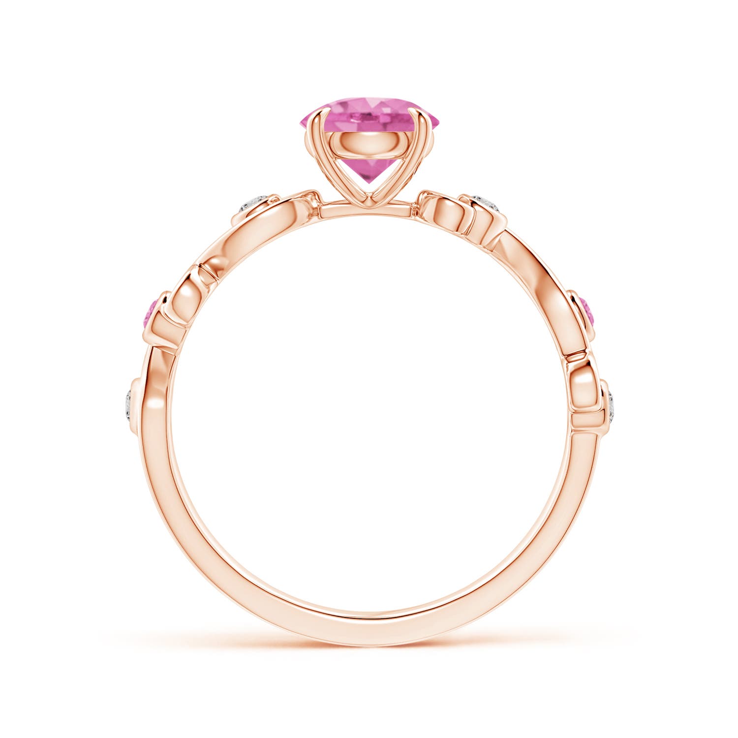 AA - Pink Sapphire / 1.14 CT / 14 KT Rose Gold