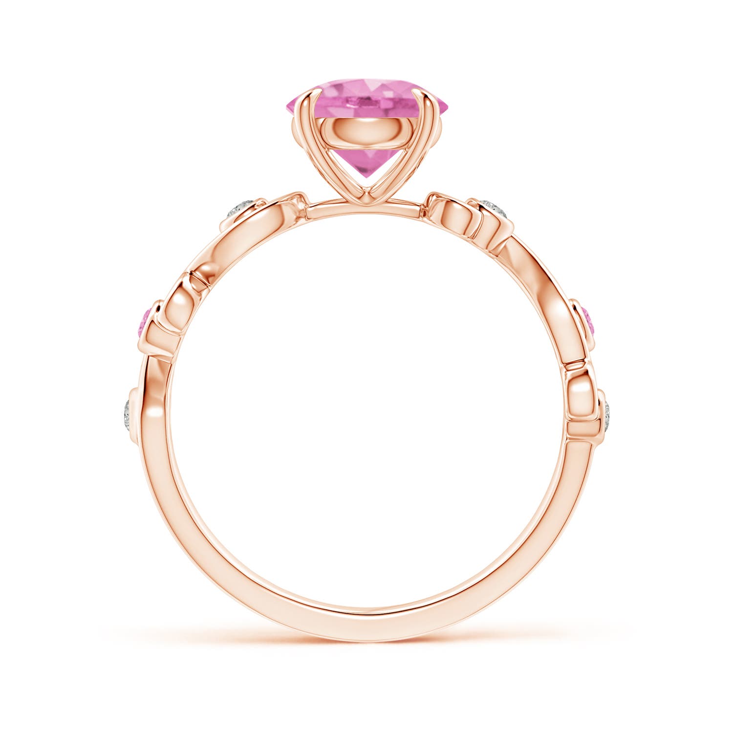 A - Pink Sapphire / 1.74 CT / 14 KT Rose Gold