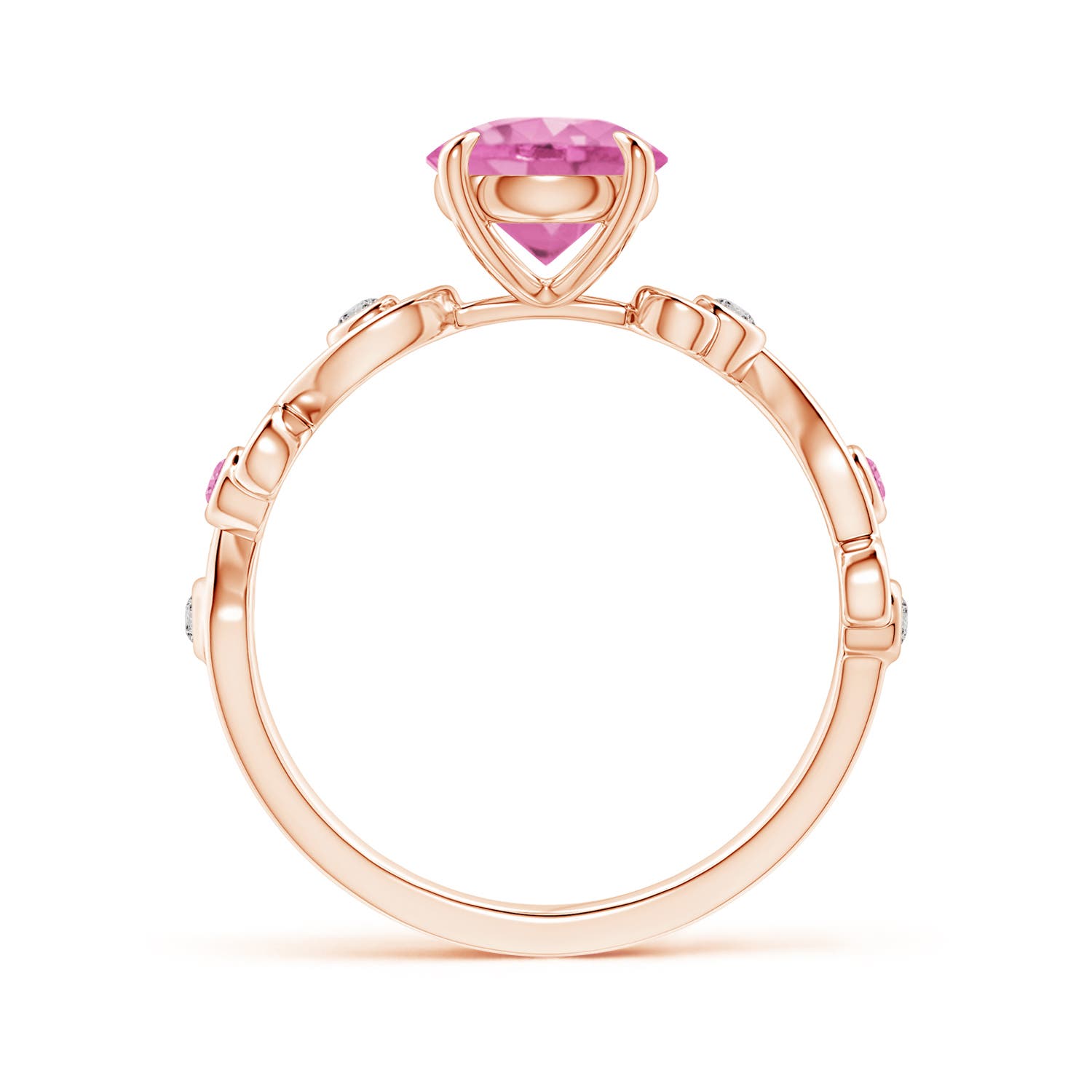 AA - Pink Sapphire / 1.74 CT / 14 KT Rose Gold