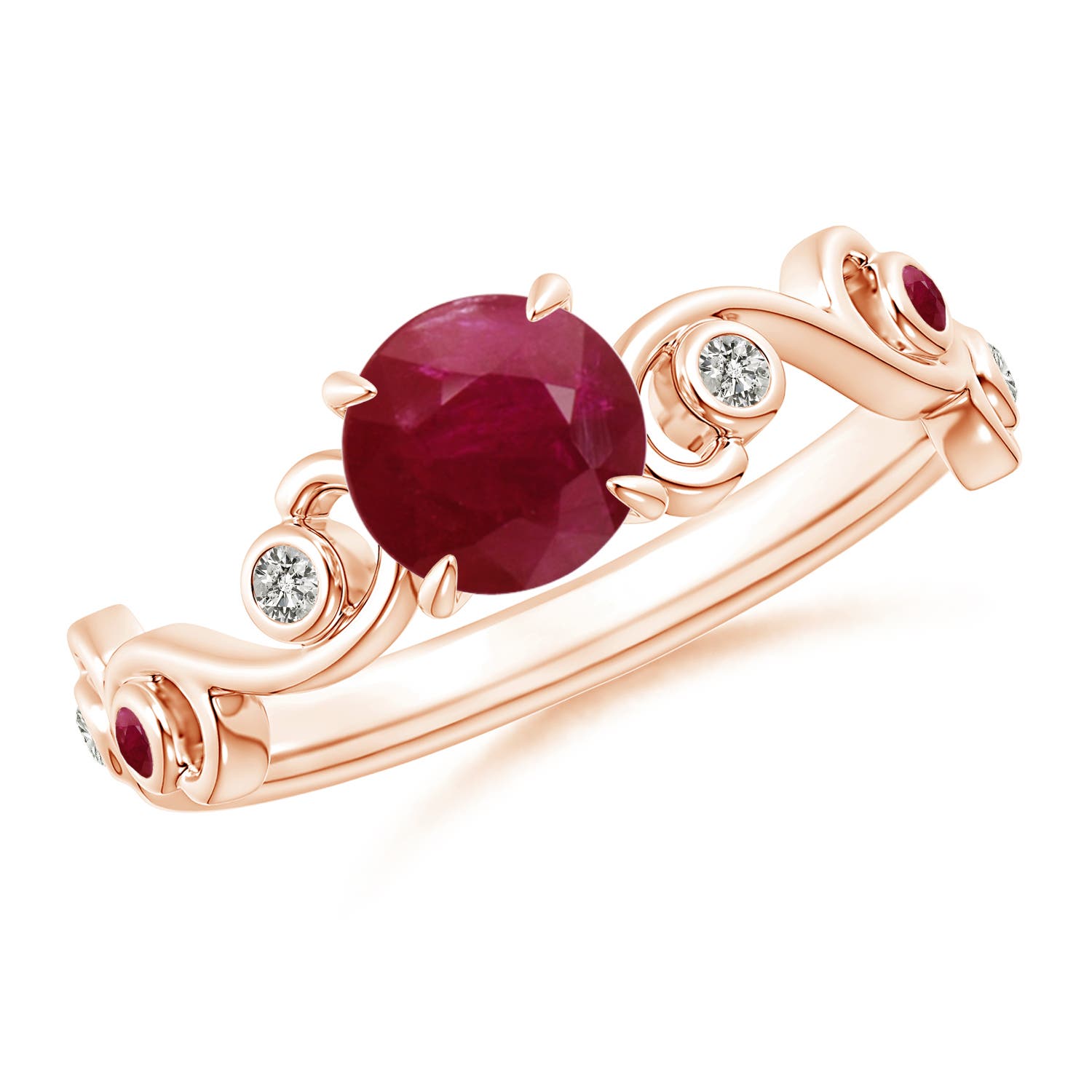 A - Ruby / 1.15 CT / 14 KT Rose Gold