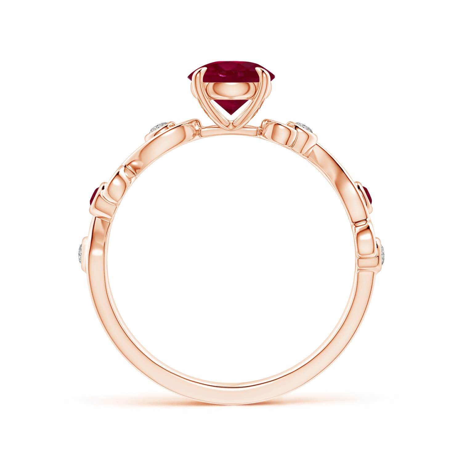 A - Ruby / 1.15 CT / 14 KT Rose Gold