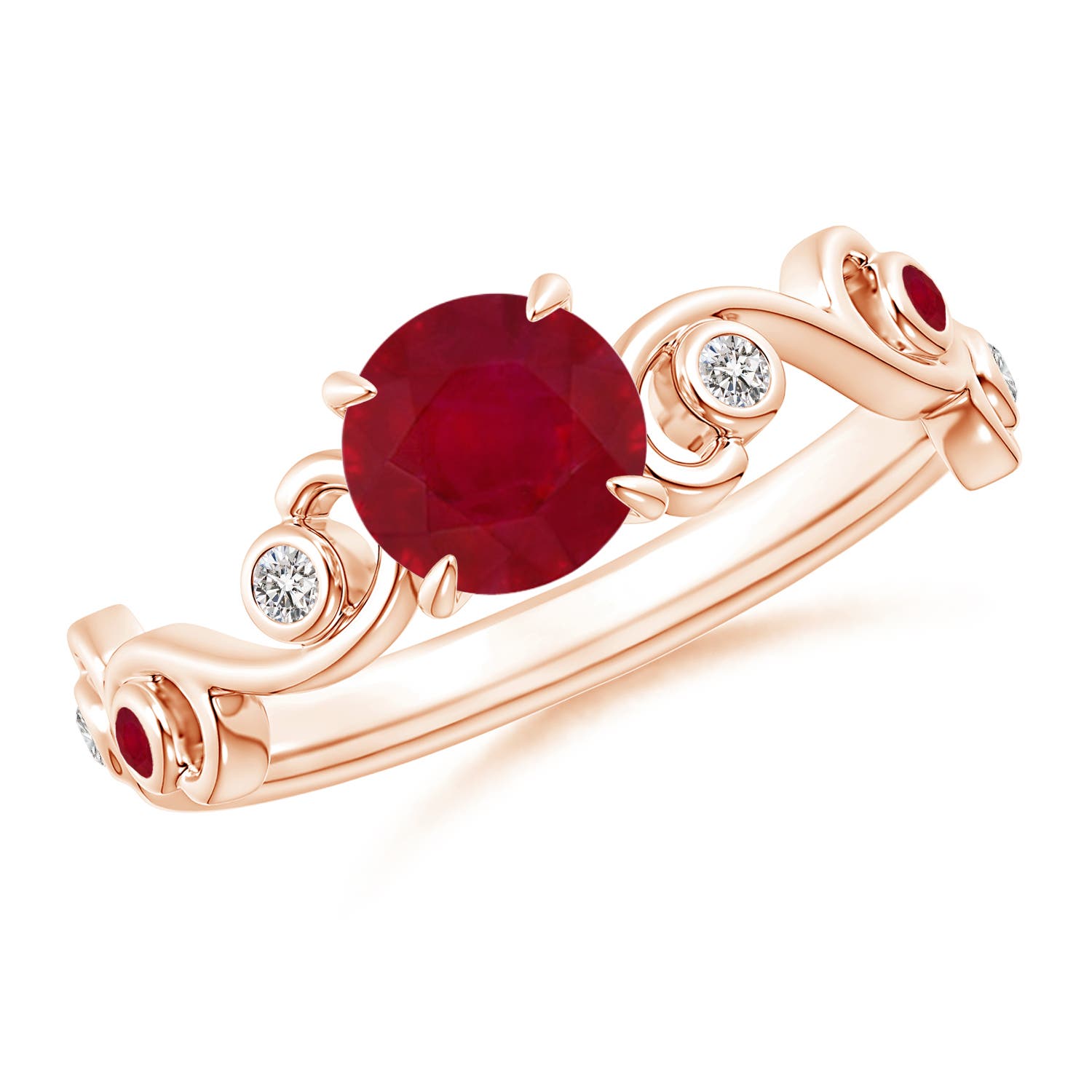 AA - Ruby / 1.15 CT / 14 KT Rose Gold