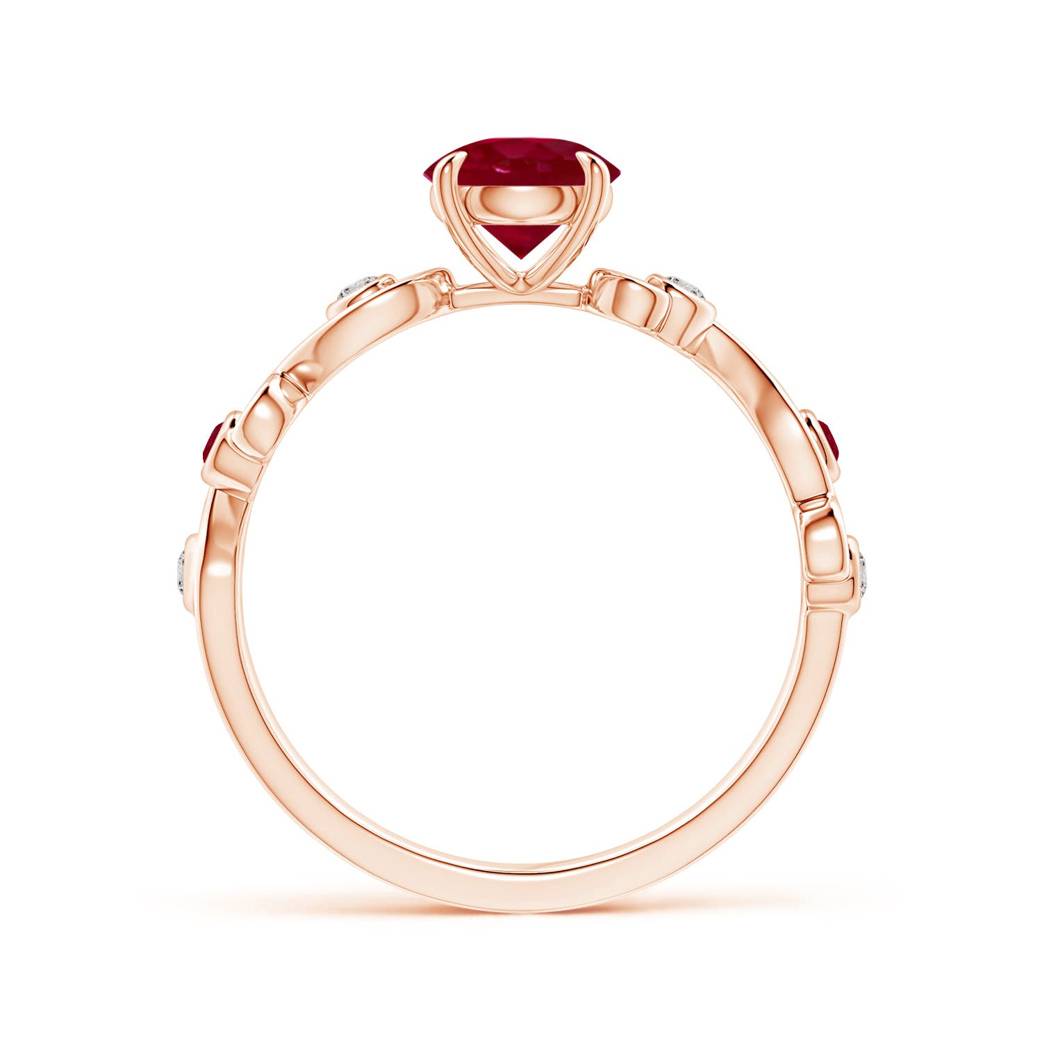 AA - Ruby / 1.15 CT / 14 KT Rose Gold