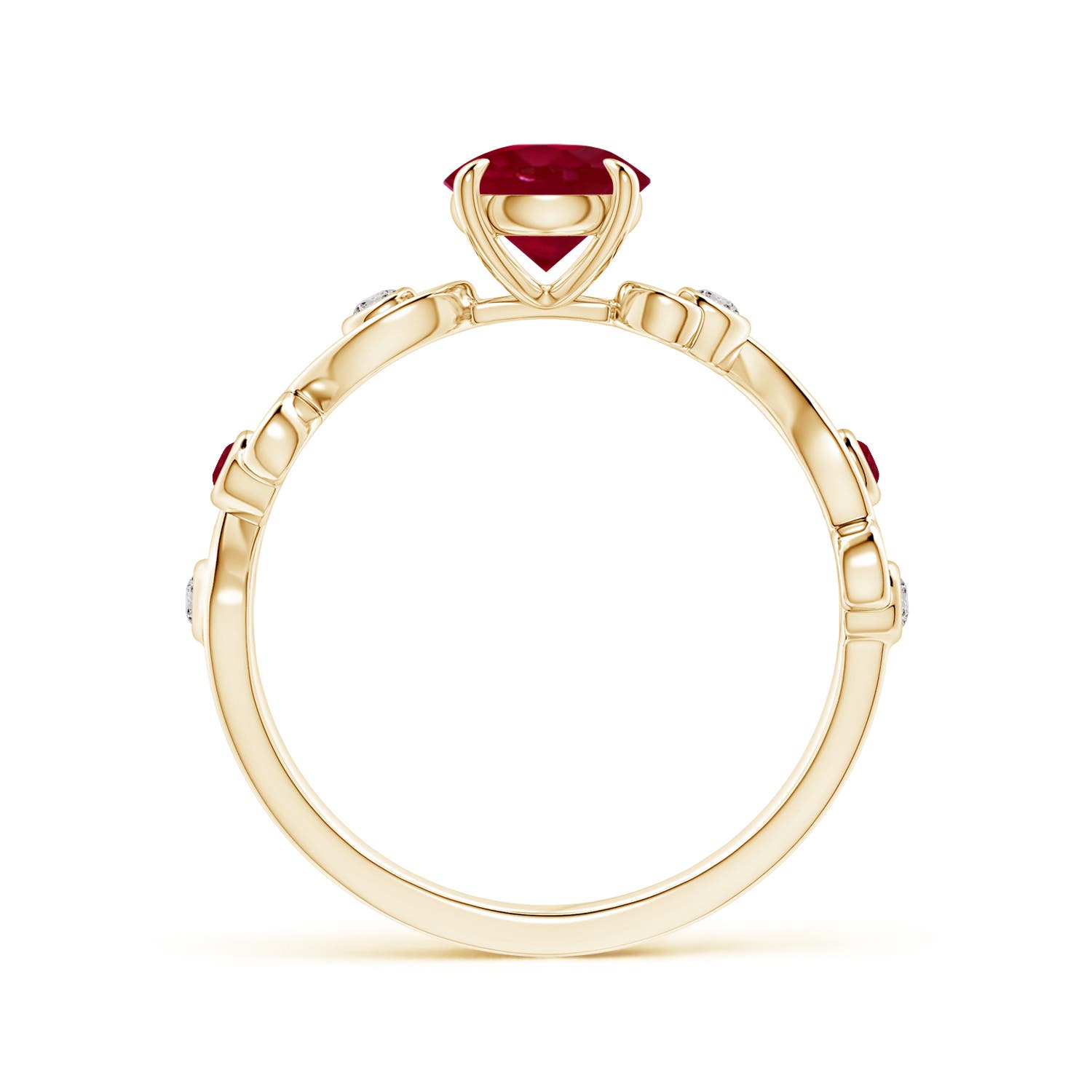 AA - Ruby / 1.15 CT / 14 KT Yellow Gold