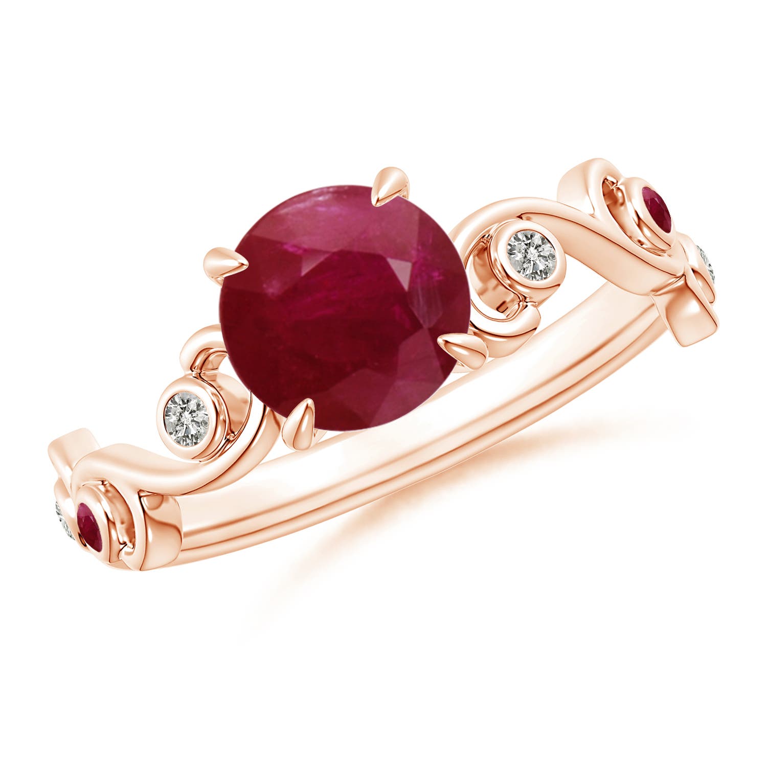 A - Ruby / 1.55 CT / 14 KT Rose Gold