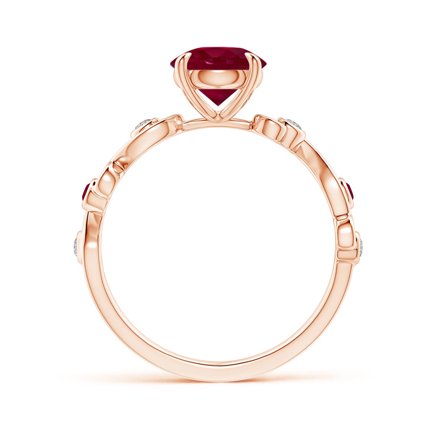 A - Ruby / 1.55 CT / 14 KT Rose Gold