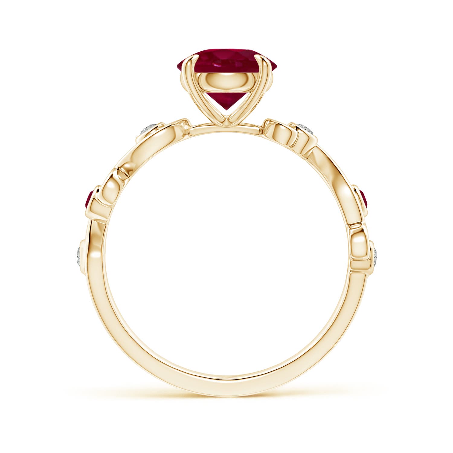 A - Ruby / 1.55 CT / 14 KT Yellow Gold