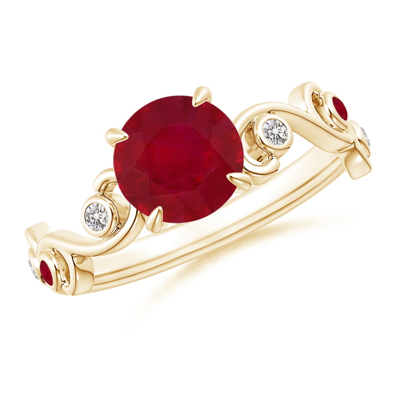 AA - Ruby / 1.55 CT / 14 KT Yellow Gold