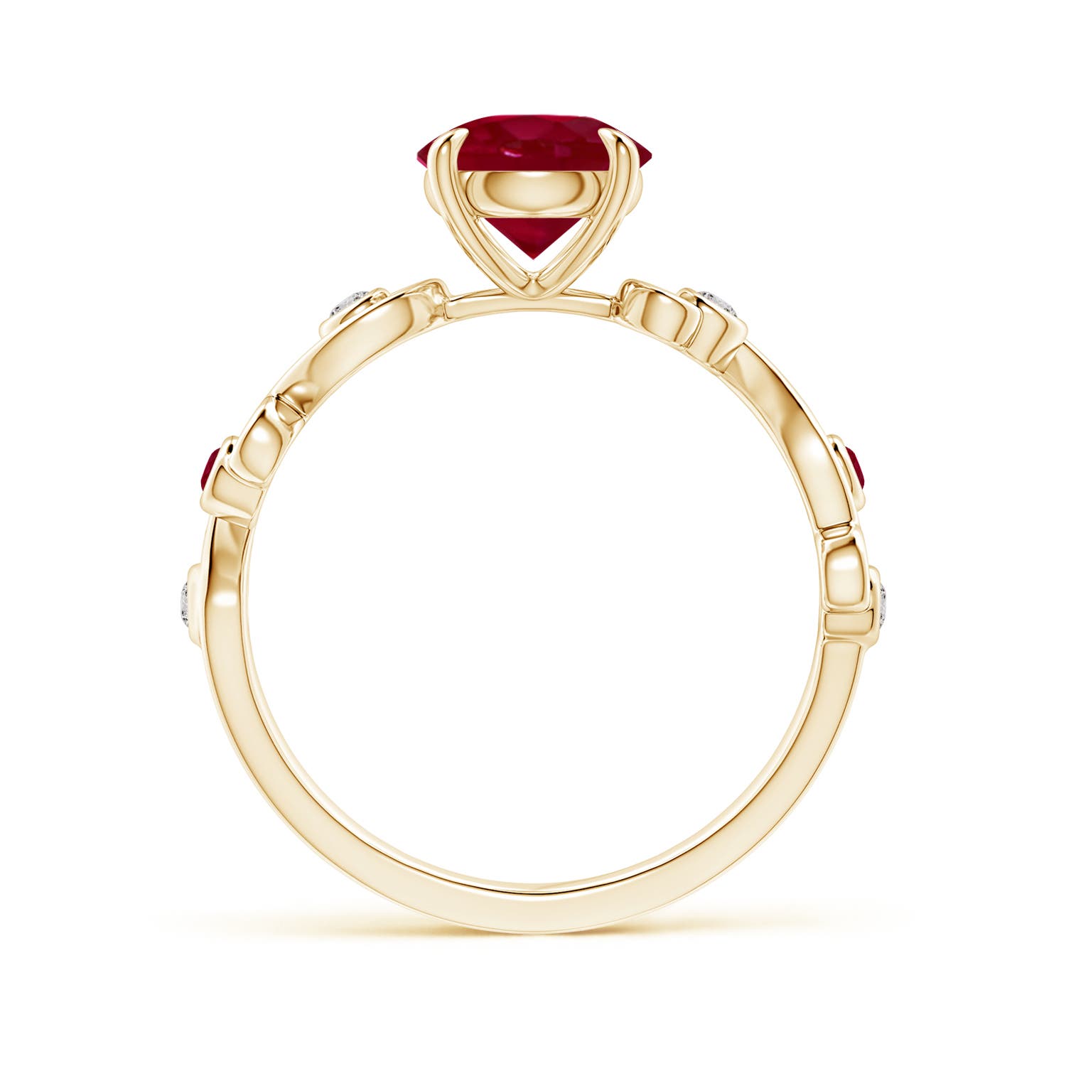 AA - Ruby / 1.55 CT / 14 KT Yellow Gold