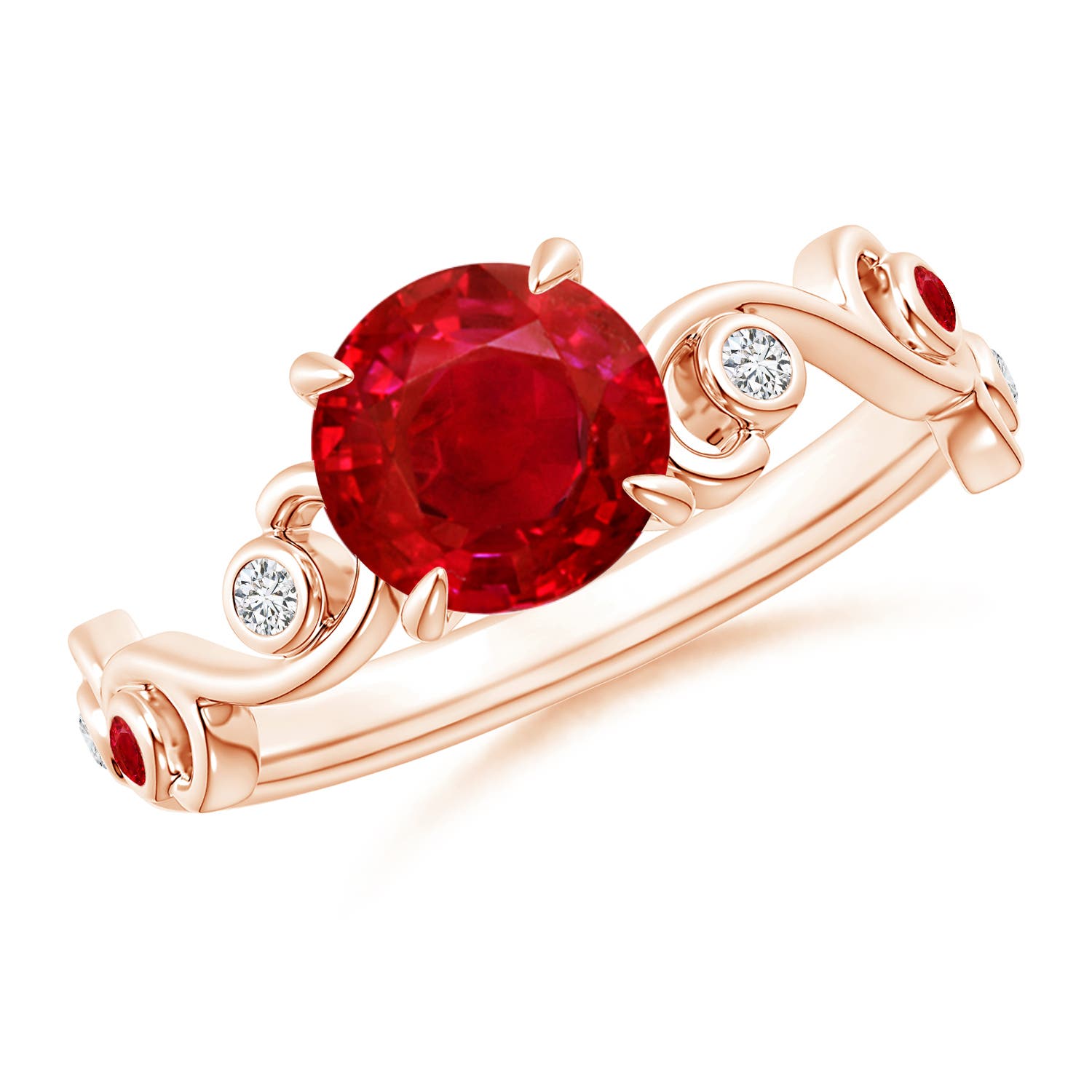 AAA - Ruby / 1.55 CT / 14 KT Rose Gold