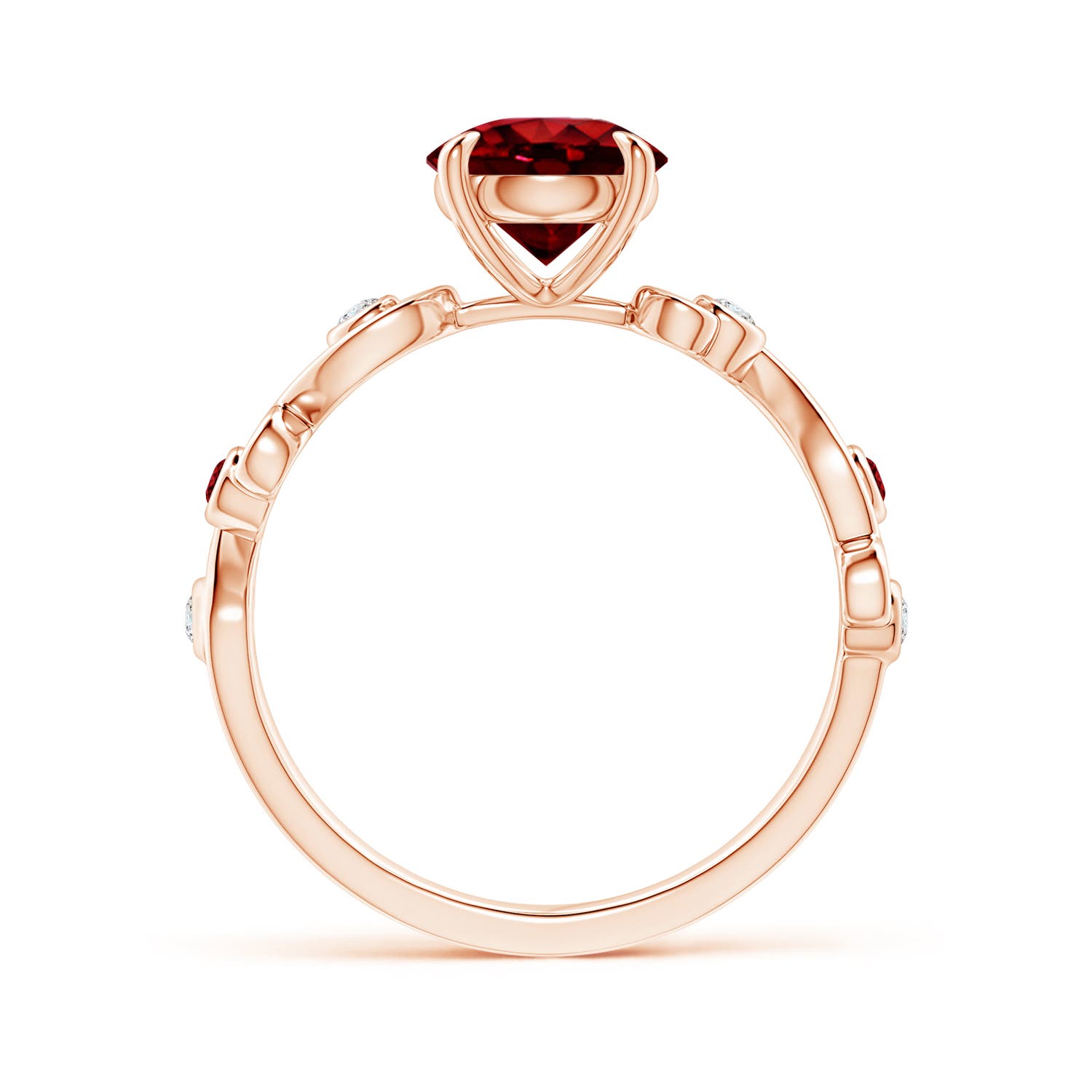 AAAA - Ruby / 1.55 CT / 14 KT Rose Gold