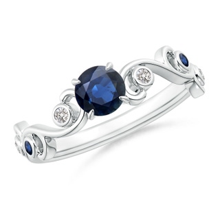 Round AA Blue Sapphire