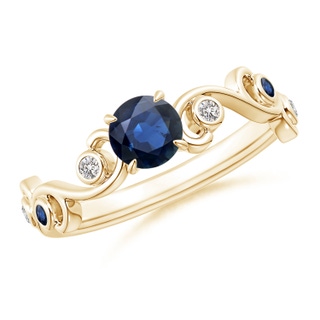 Round AA Blue Sapphire