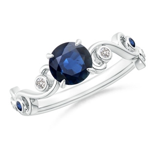 Round AA Blue Sapphire