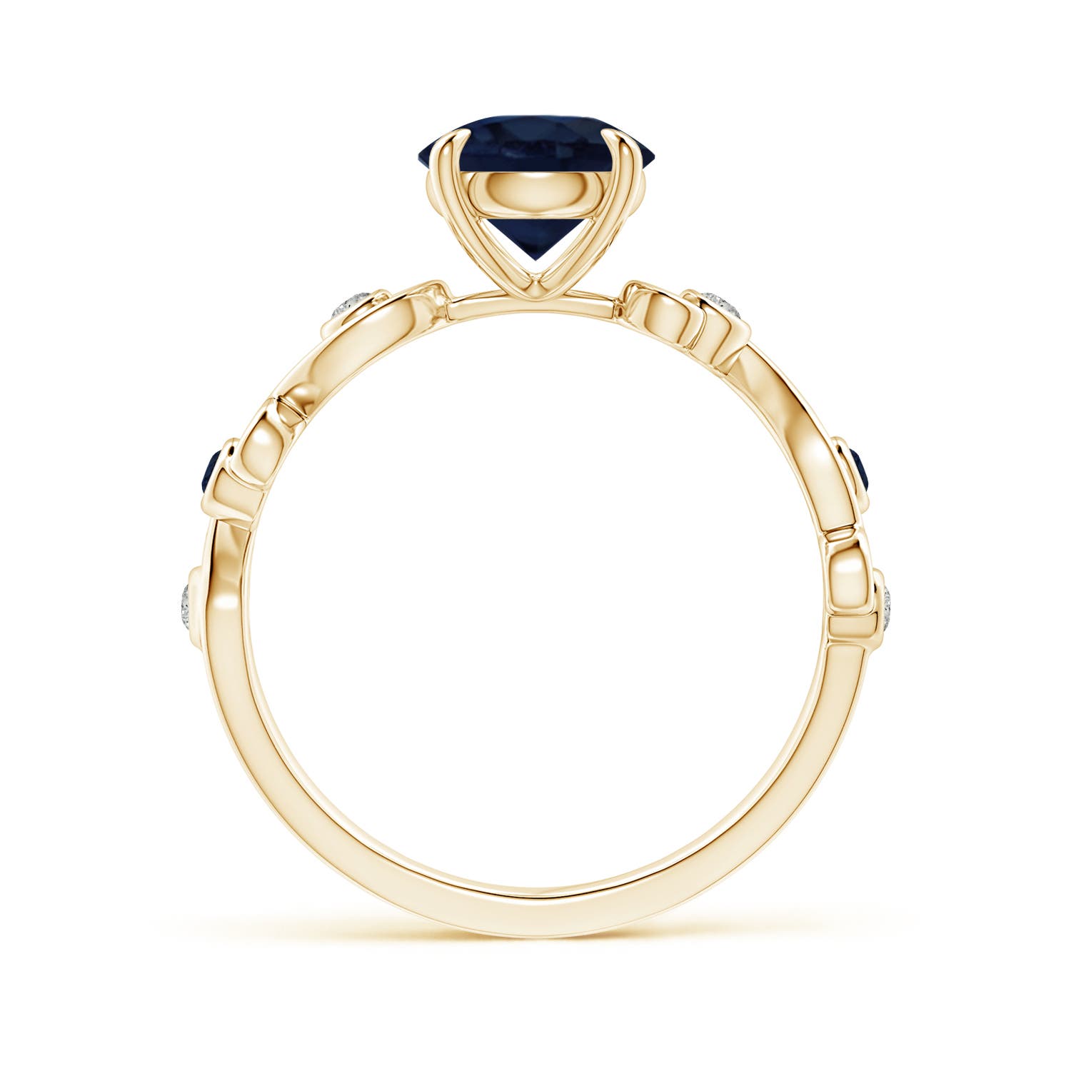 A - Blue Sapphire / 1.74 CT / 14 KT Yellow Gold